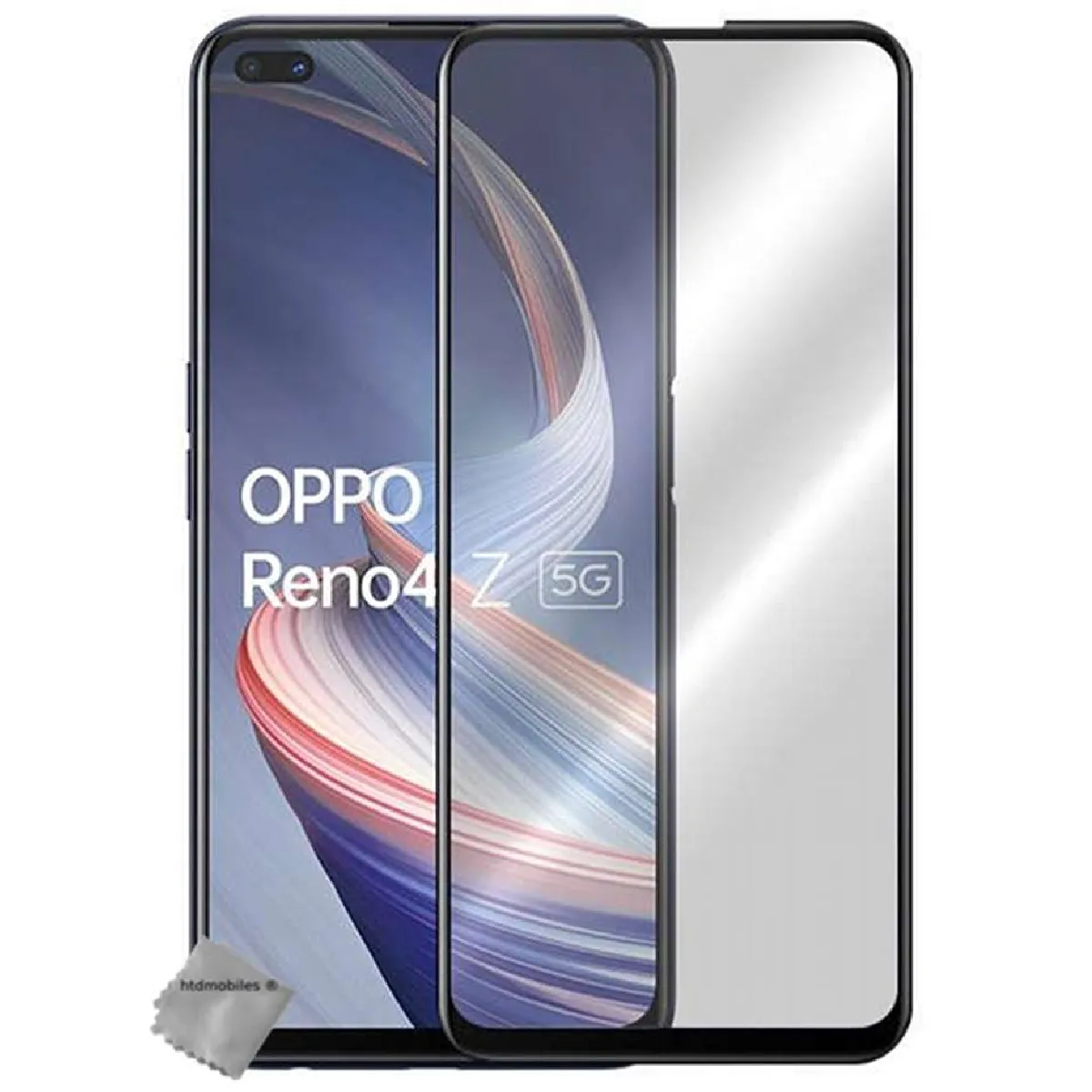 Film de protection vitre verre trempe incurve integral pour Oppo Reno 4 Z 5G - NOIR