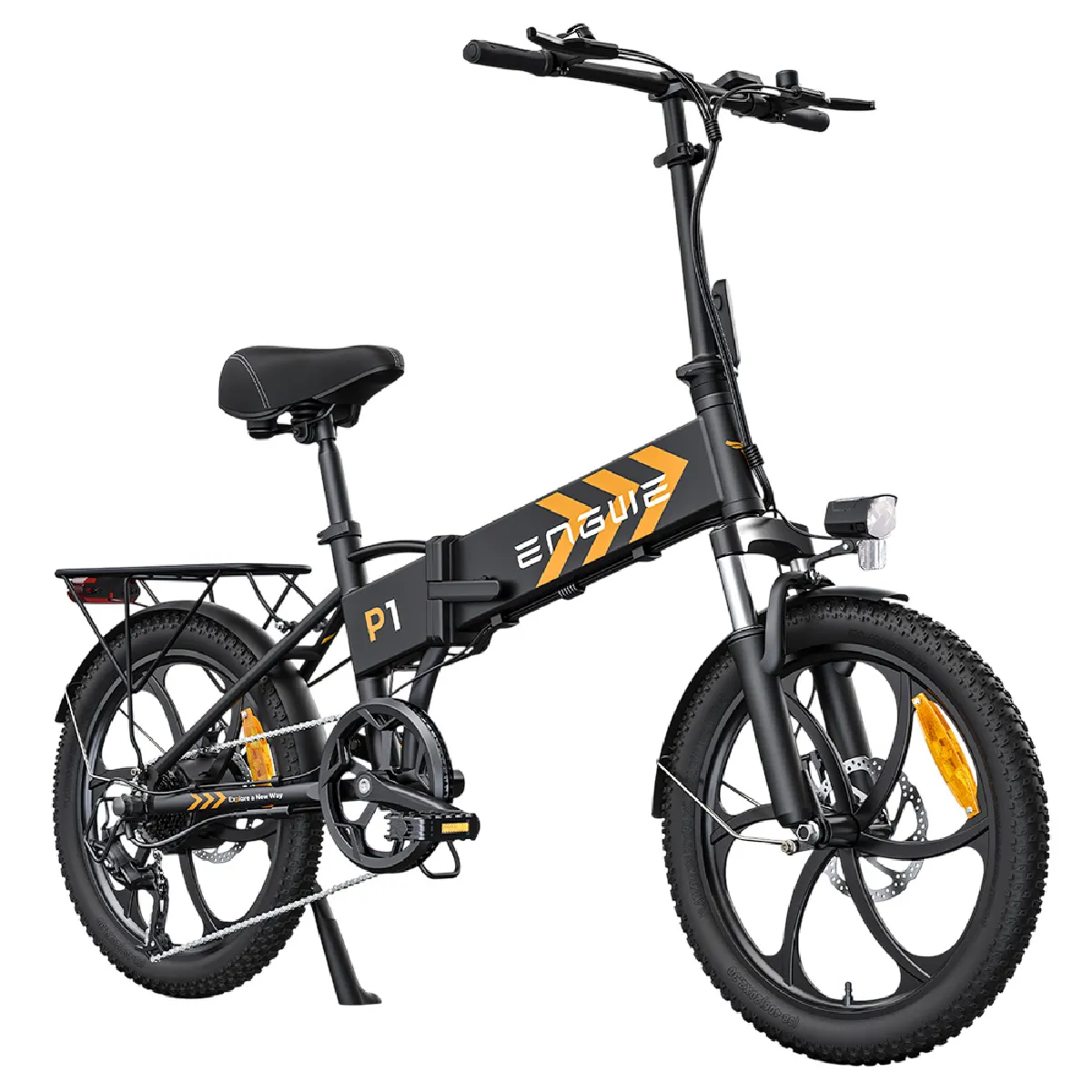 ENGWE P1 vélo électrique pliant - 20 pouces pneu - 250W - 36V 13Ah - 25 km/h vitesse maximale-Noir