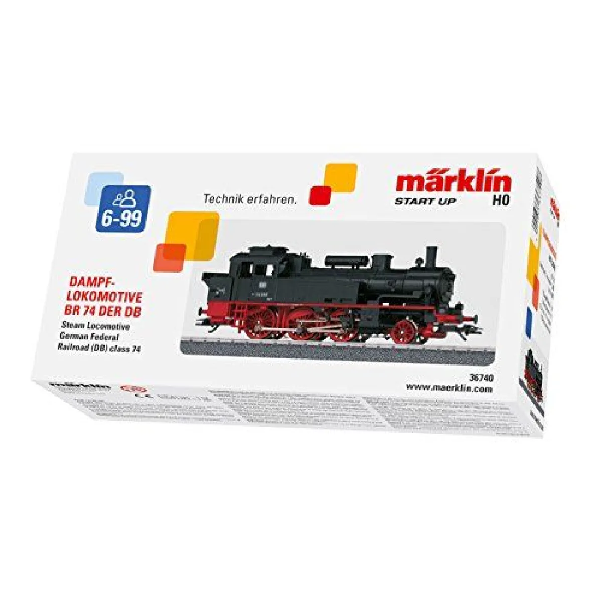 Märklin - 36740 - Modélisme Ferroviaire - Locomotive Tender- BR 74 DB