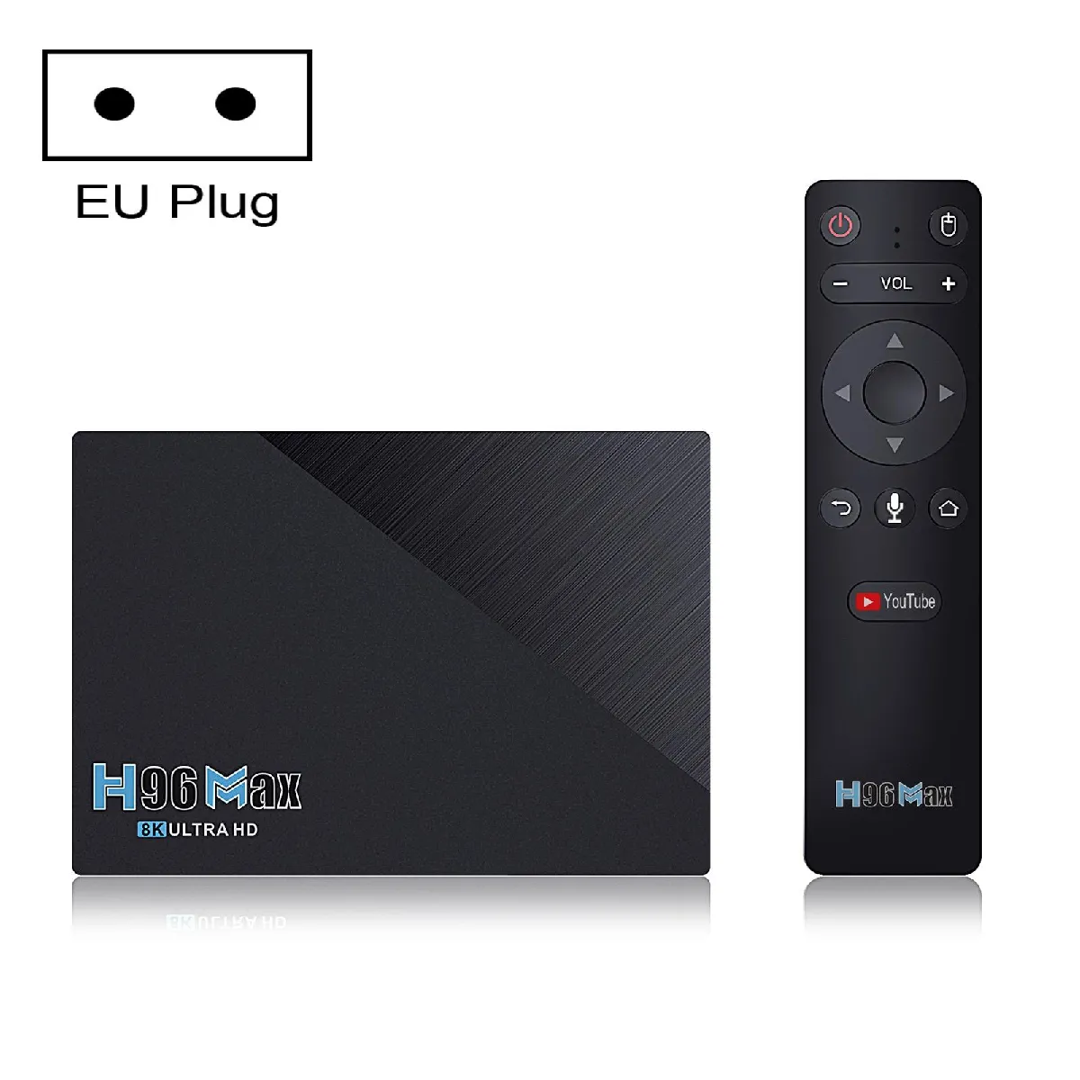 Box Android TV 8K 8GB 128GB Android 11 Remote Control HDMI WiFi YONIS