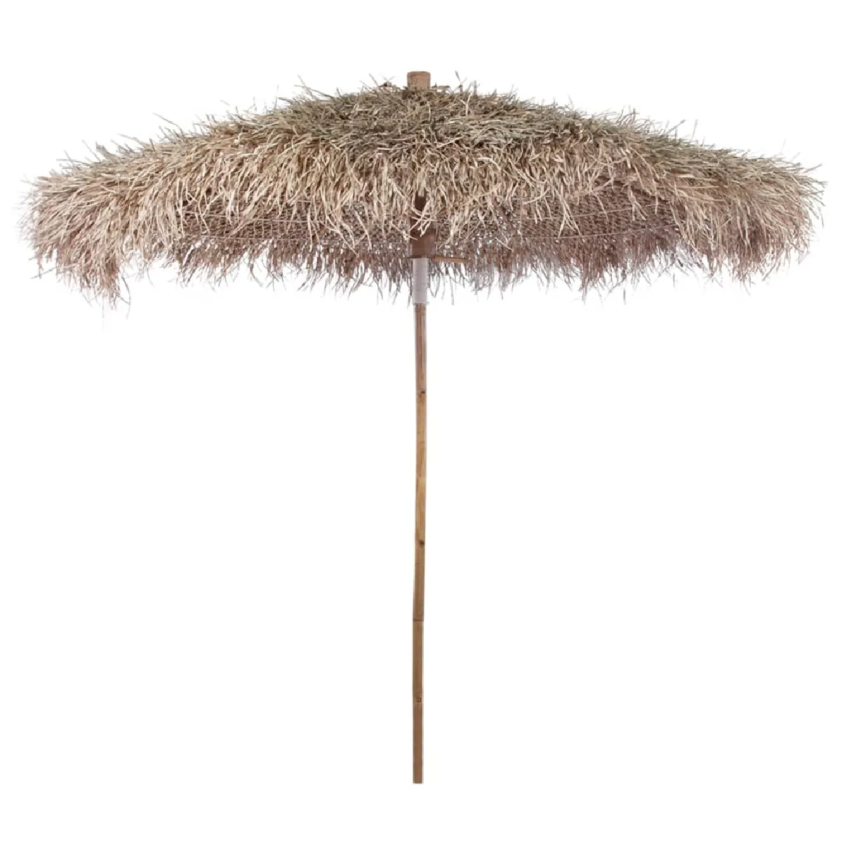 vidaXL Parasol en bambou avec toit en feuille de bananier 270 cm