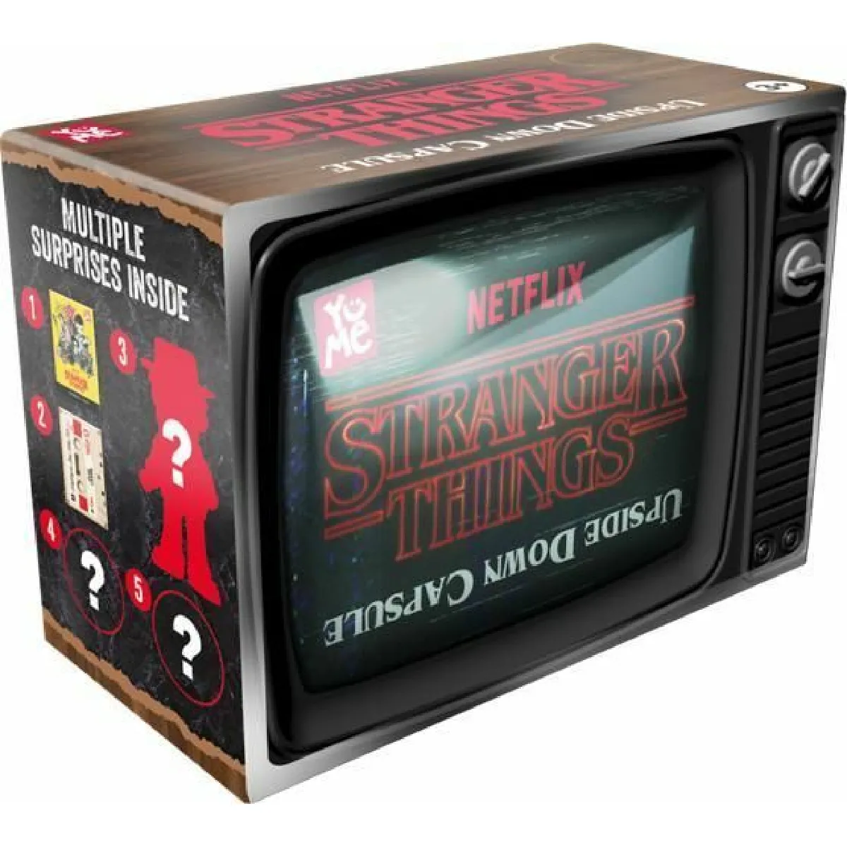 Maxx Marketing Capsule Mystère Stranger Things - Surprise à l'ouverture - Trouvez dans Une TV 1 Figurine Chaque Personnage à Collectionner et Autres Accessoires - Livraison aléatoire 634SER015 Noir