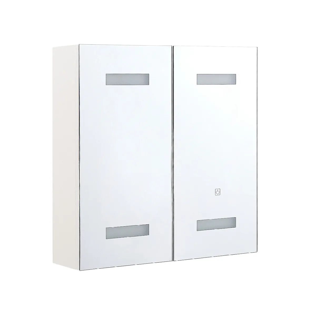 Armoire de toilette blanche avec miroir LED 60 x 60 cm TALAGAPA