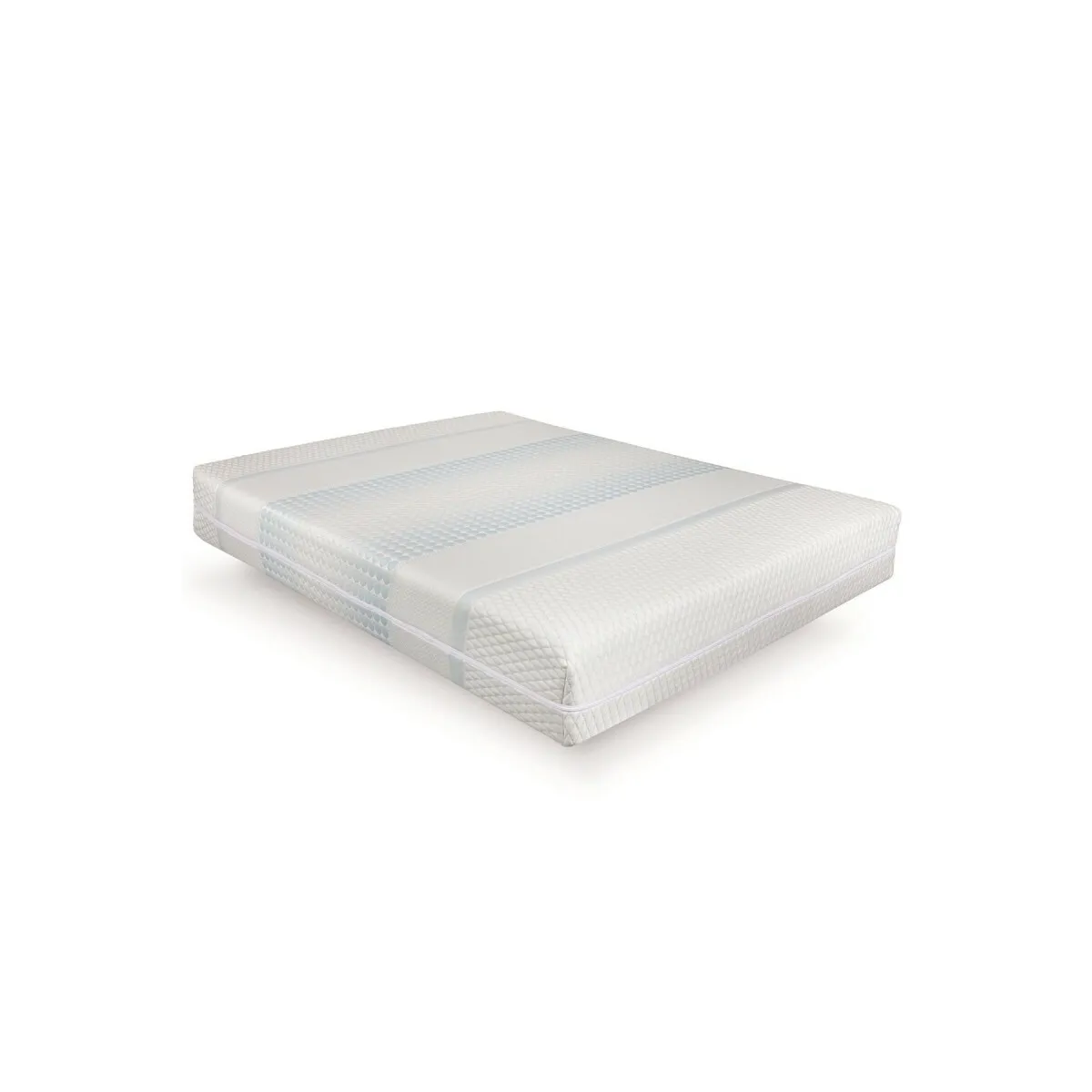 Matelas Oxygen - Hauteur 22cm - Mousse H.R 35kg/m3 - Fabriqué en France - Thermorégulant - Réversible - Déhoussable 140x190