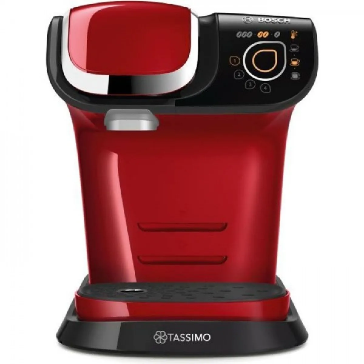 Machine a Cafe TASSIMO BOSCH TAS6503 - Rouge - Multi-boissons - Réservoir d'eau 1,3L - Arret automatique