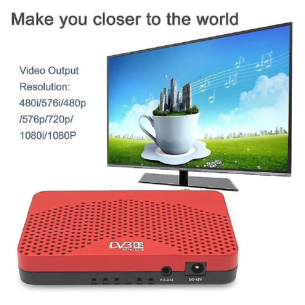 DVB-S2 + IPTV + IKS TV Box Top Advanced Full HD Combo Receiver Home Entertainment