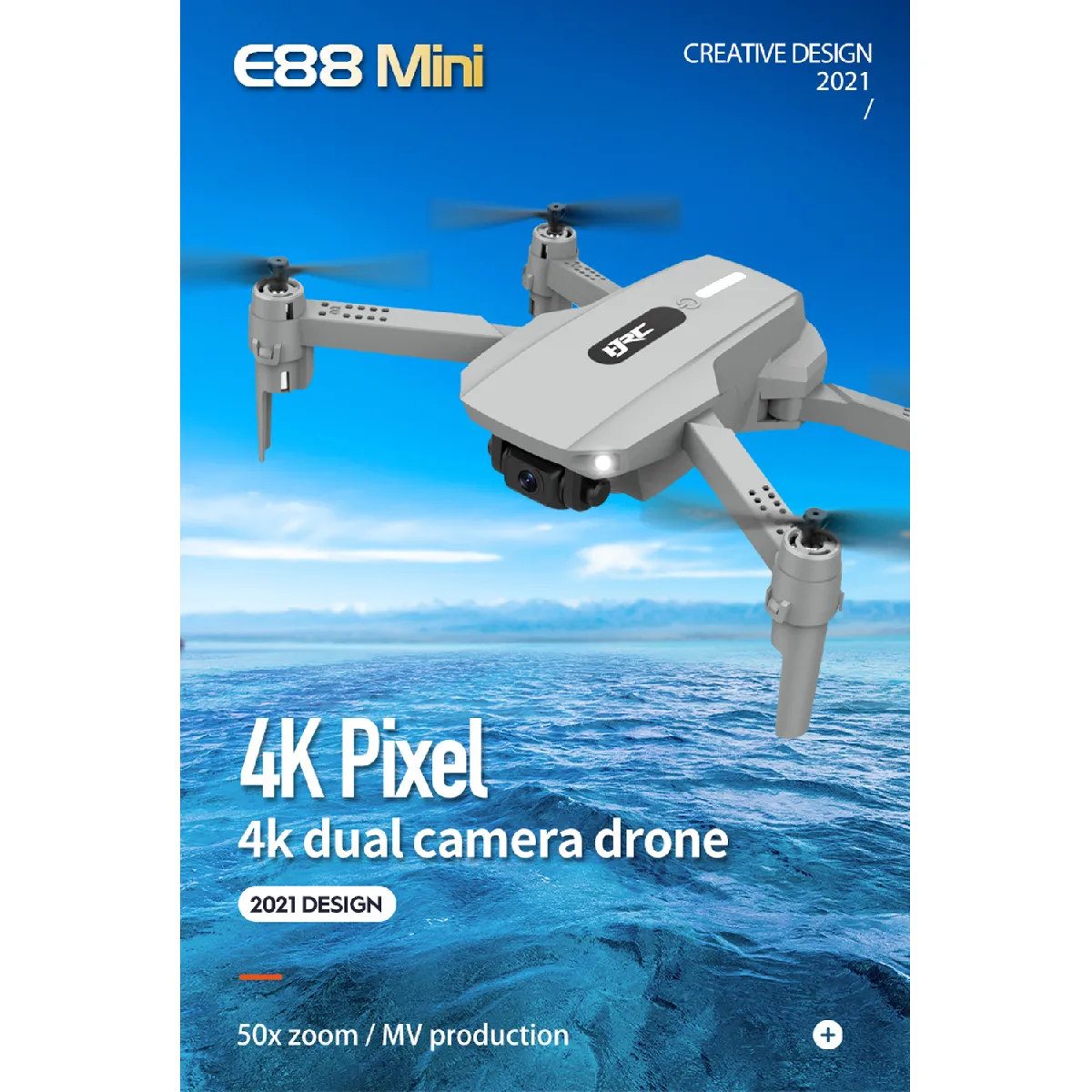 E88 mini drone caméra 4K HD transmission en temps réel wifi FPV mini hélicoptère pliable 4 axes jouet garçon comparaison E525 - RC Helicopter