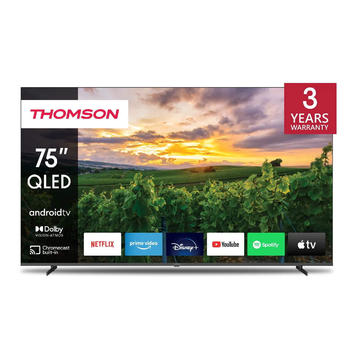 75” (189 cm) QLED 4K UHD Smart Android TV