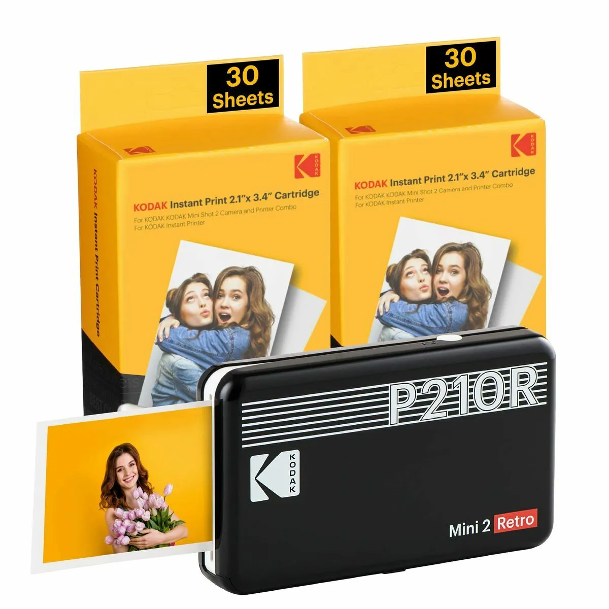 Imprimante photo Kodak MINI 2 RETRO P210RB60 Noir