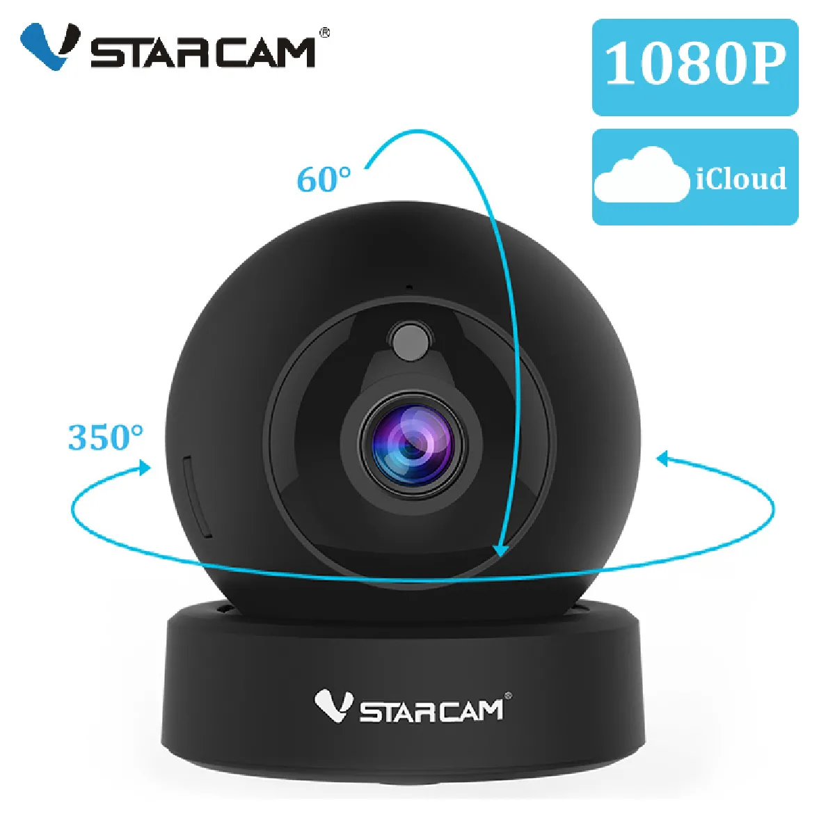 1080p 2MP 2MP Dome Mini IP Camera G43S WiFi sans fil Caméra de sécurité PTZ Cam IR Caméra de surveillance de nuit à domicile Surveillance de bébé - Caméras de surveillance