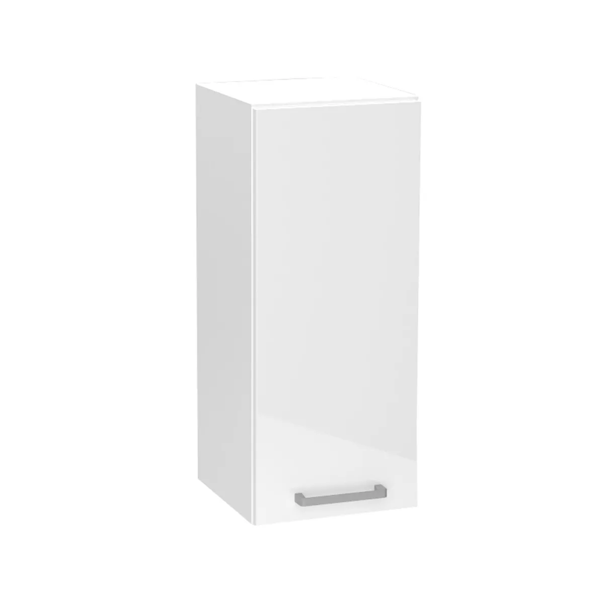 Meuble haut de cuisine coloris blanc avec 1 porte - longueur 30 x profondeur 28 x hauteur 72 cm