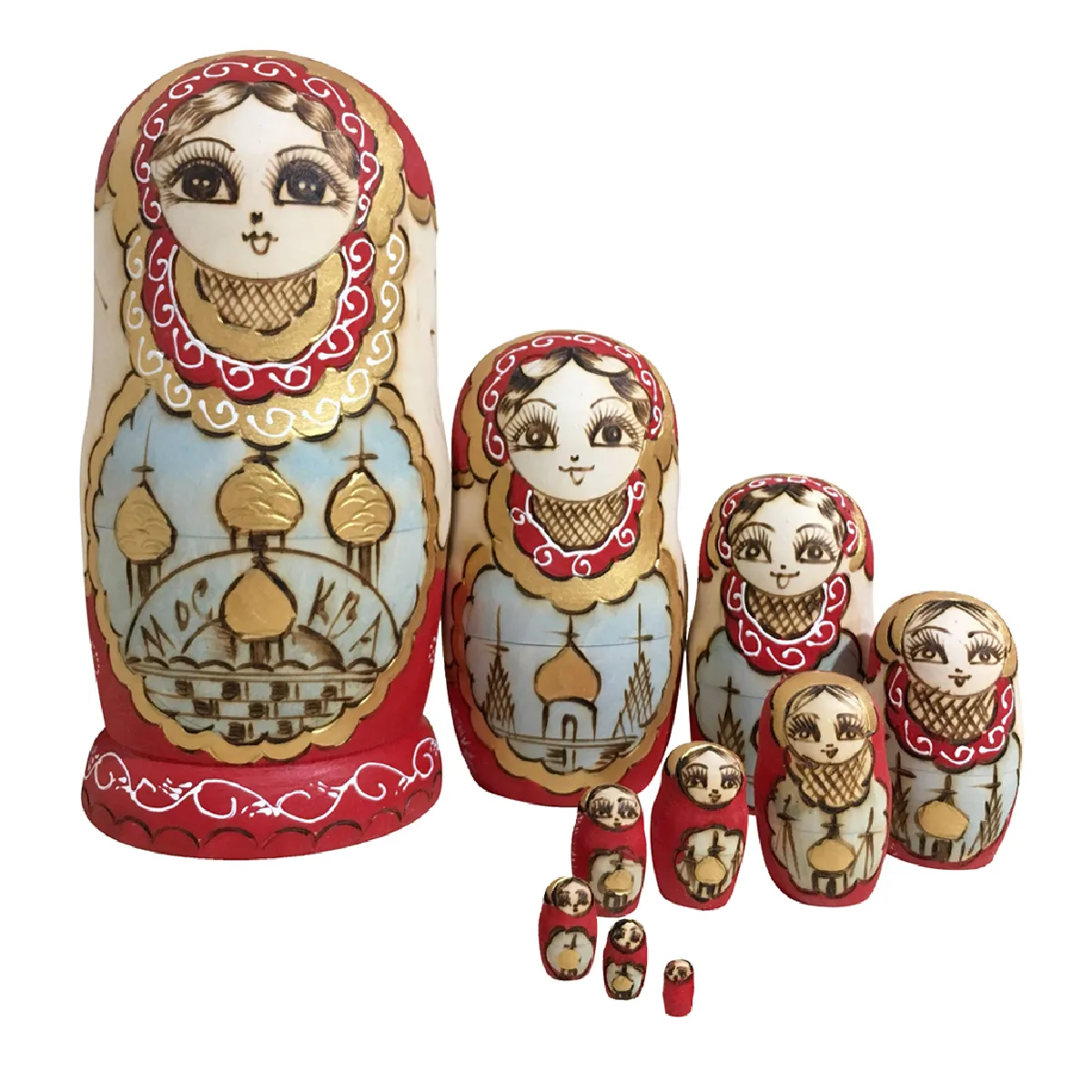 poupées gigognes en bois russe babushka matriochka jouets # 2