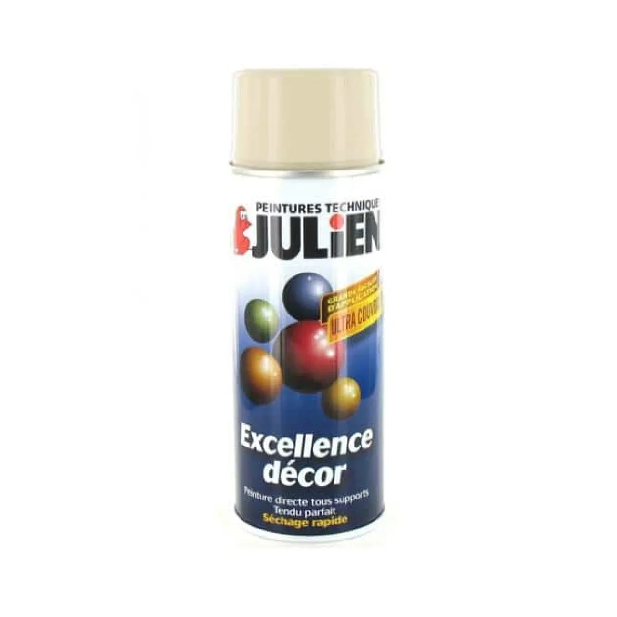 Peinture aérosol Julien ivoire 400ml Ral 1015