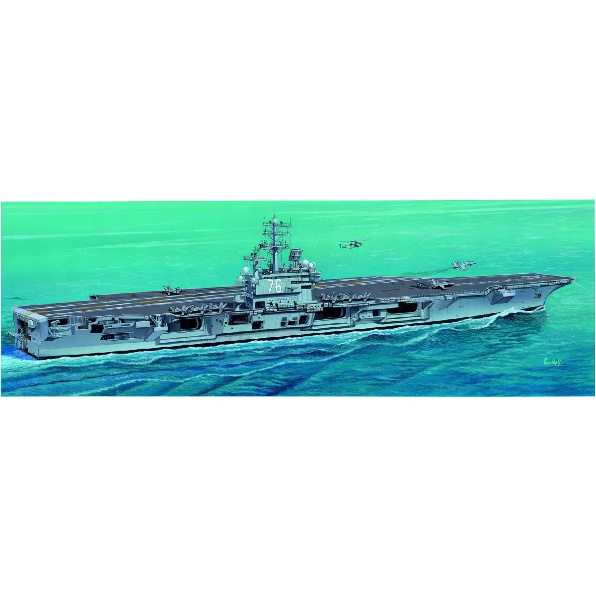 Maquette bateau : Porte-avions USS Ronald Reagan