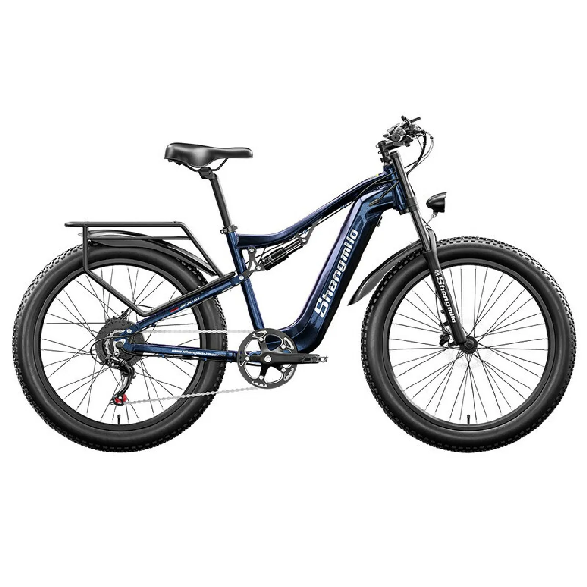 Vélo de montagne électrique Shengmilo MX03 26 * 3,0 pouces Gros pneu 500W Moteur Bafang, Puissance de crête 1000W 40 km/h Vitesse maximale