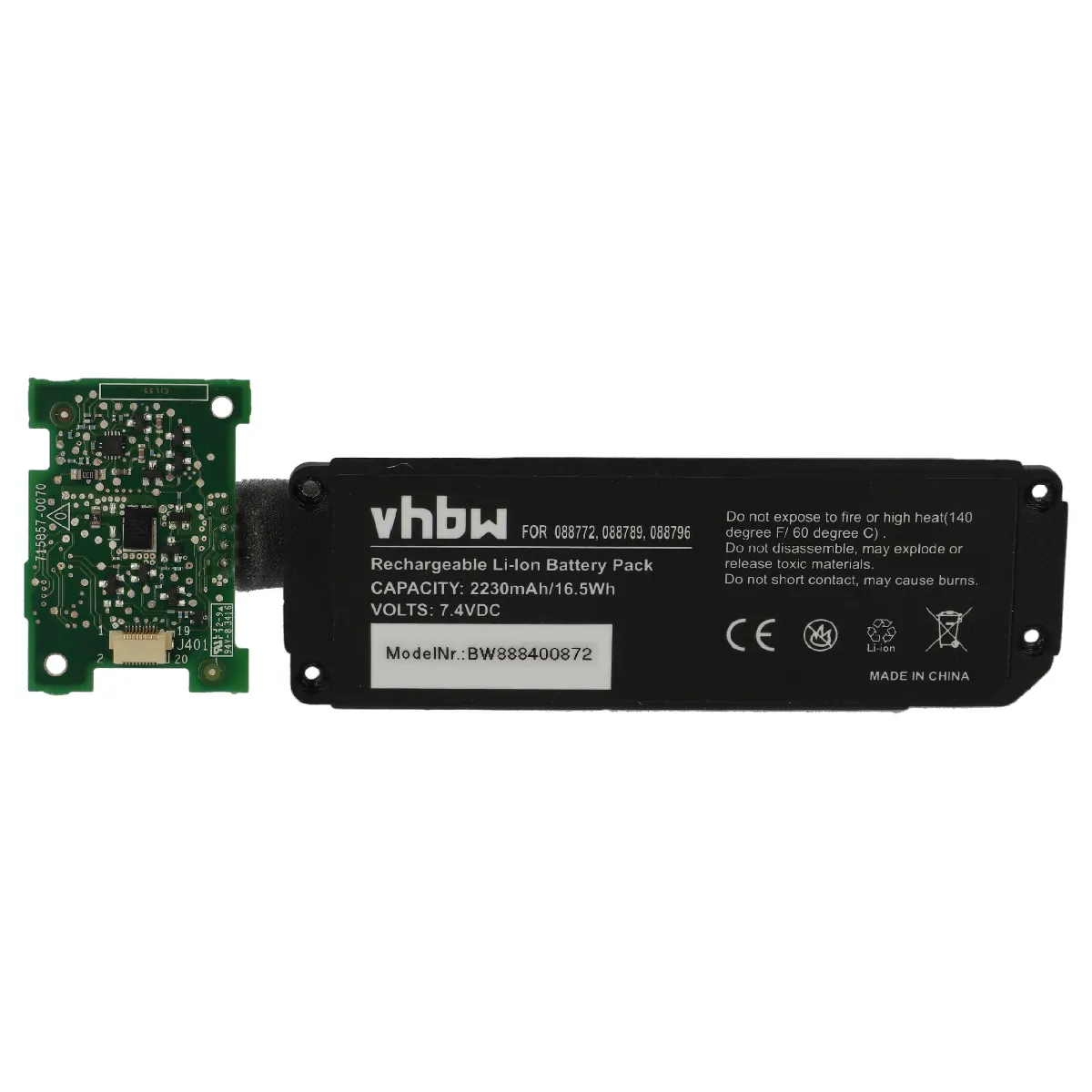 vhbw Batterie compatible avec Bose Soundlink Mini 2 enceinte, haut-parleurs - Avec circuit imprimé (2?230mAh, 7,4V, Li-ion)