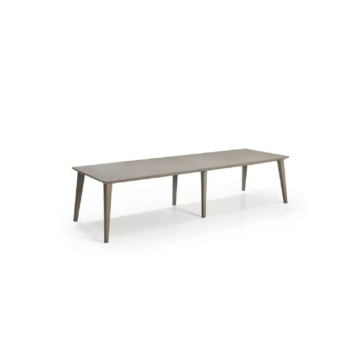 ALLIBERT JARDIN Table Lima 320 8-10 personnes avec allonge - Design contemporain - Cappucino