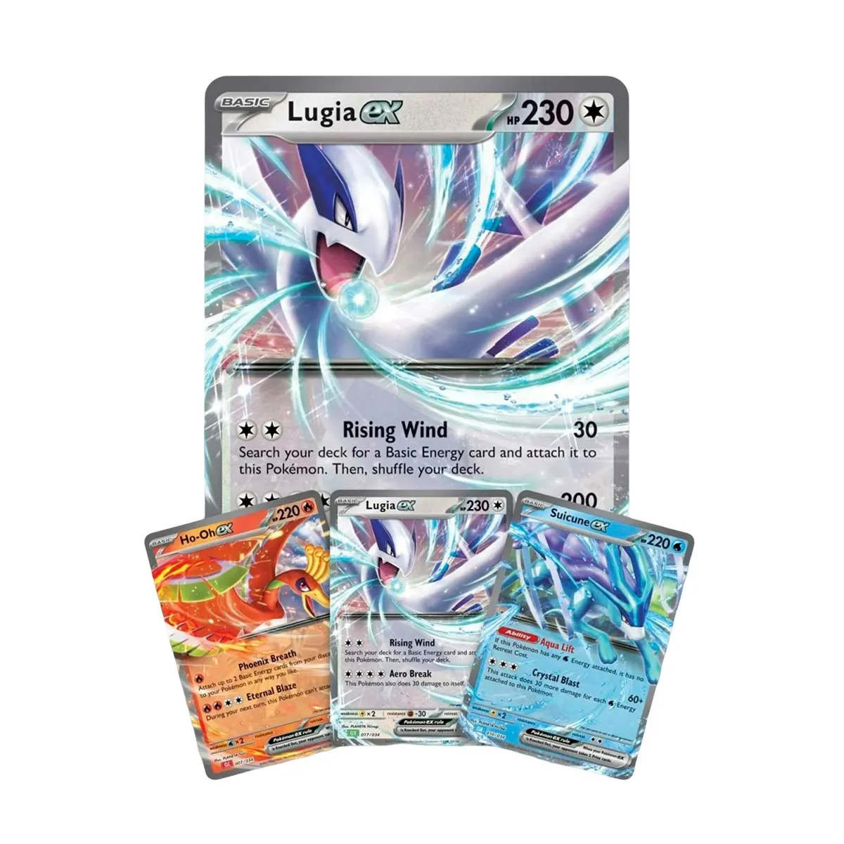 Pokemon Jeu de Cartes à Collectionner Premium Ho-Oh-ex / Lugia-ex / Suicine-ex Multicolore