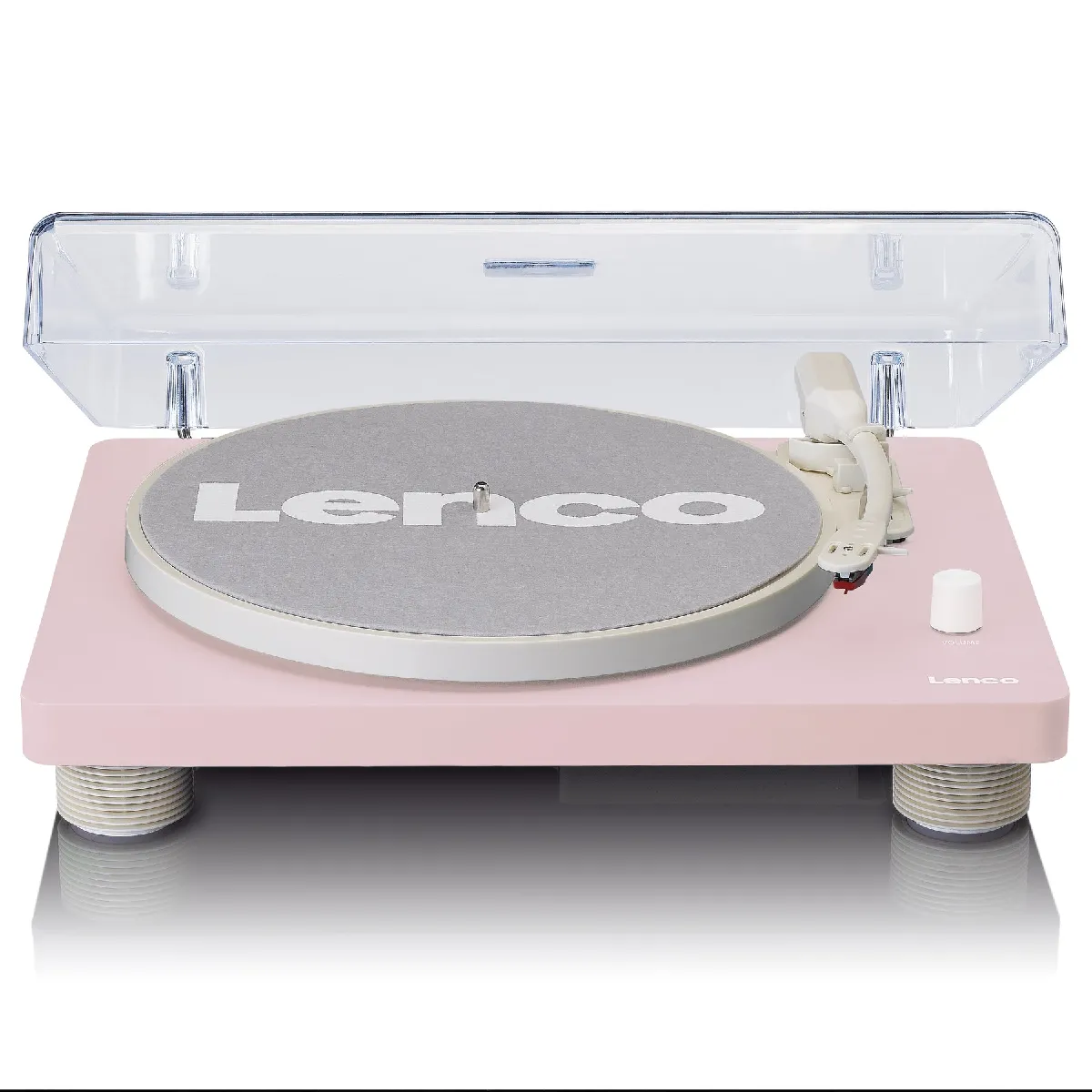 PLATINE VINYLE AVEC HAUT-PARLEURS INTÉGRÉS ENCODAGE USB ROSE