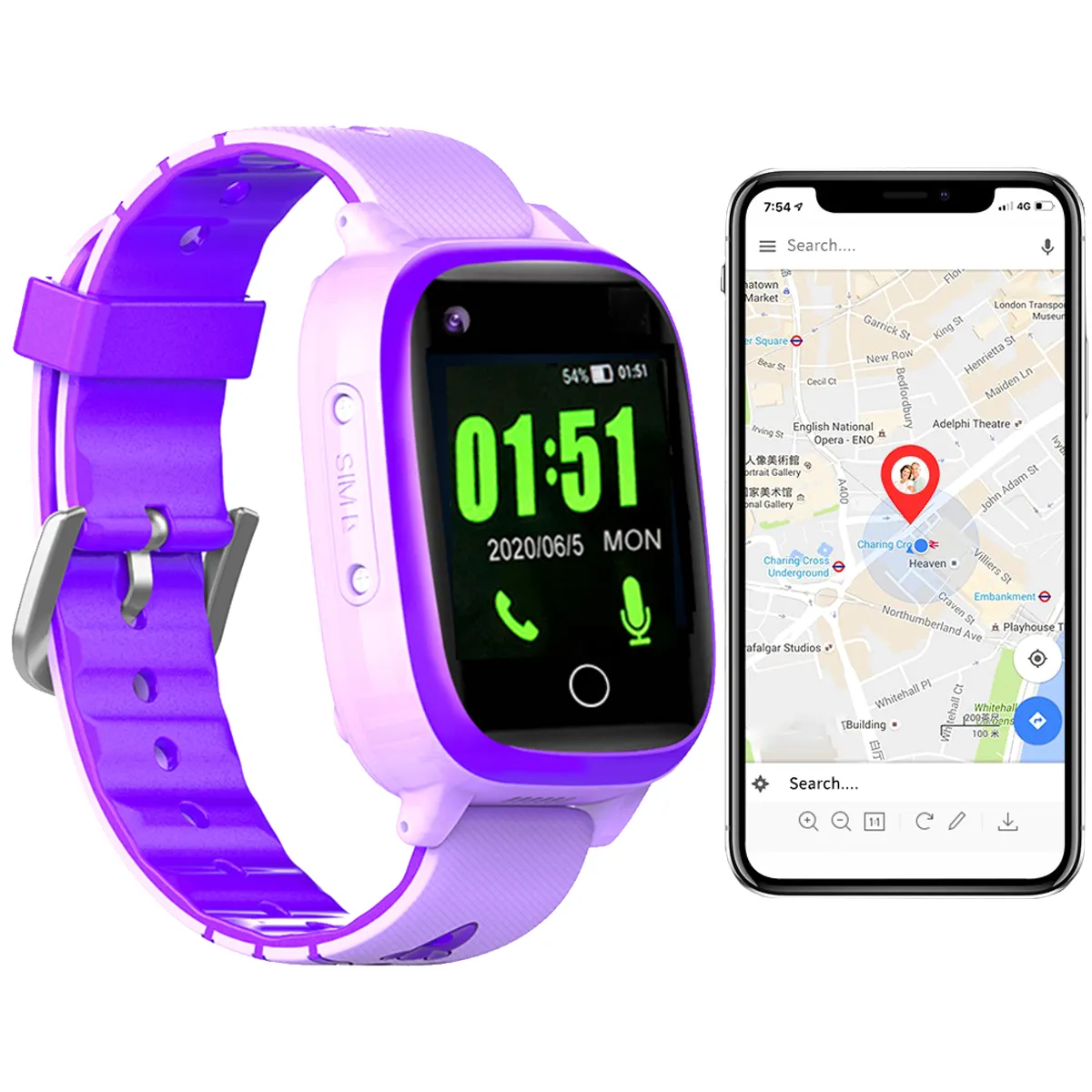 Montre Traceur GPS 4G WiFi