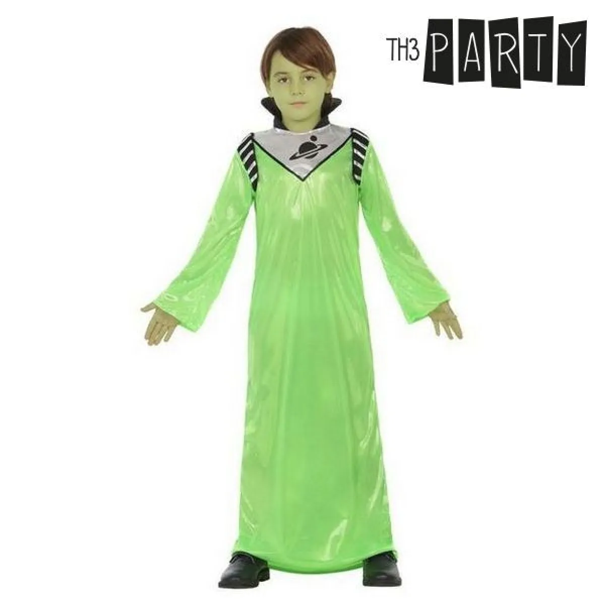 Costume tunique pour enfants alien vert - Déguisement fille et garcon Taille - 3-4 Ans pas cher