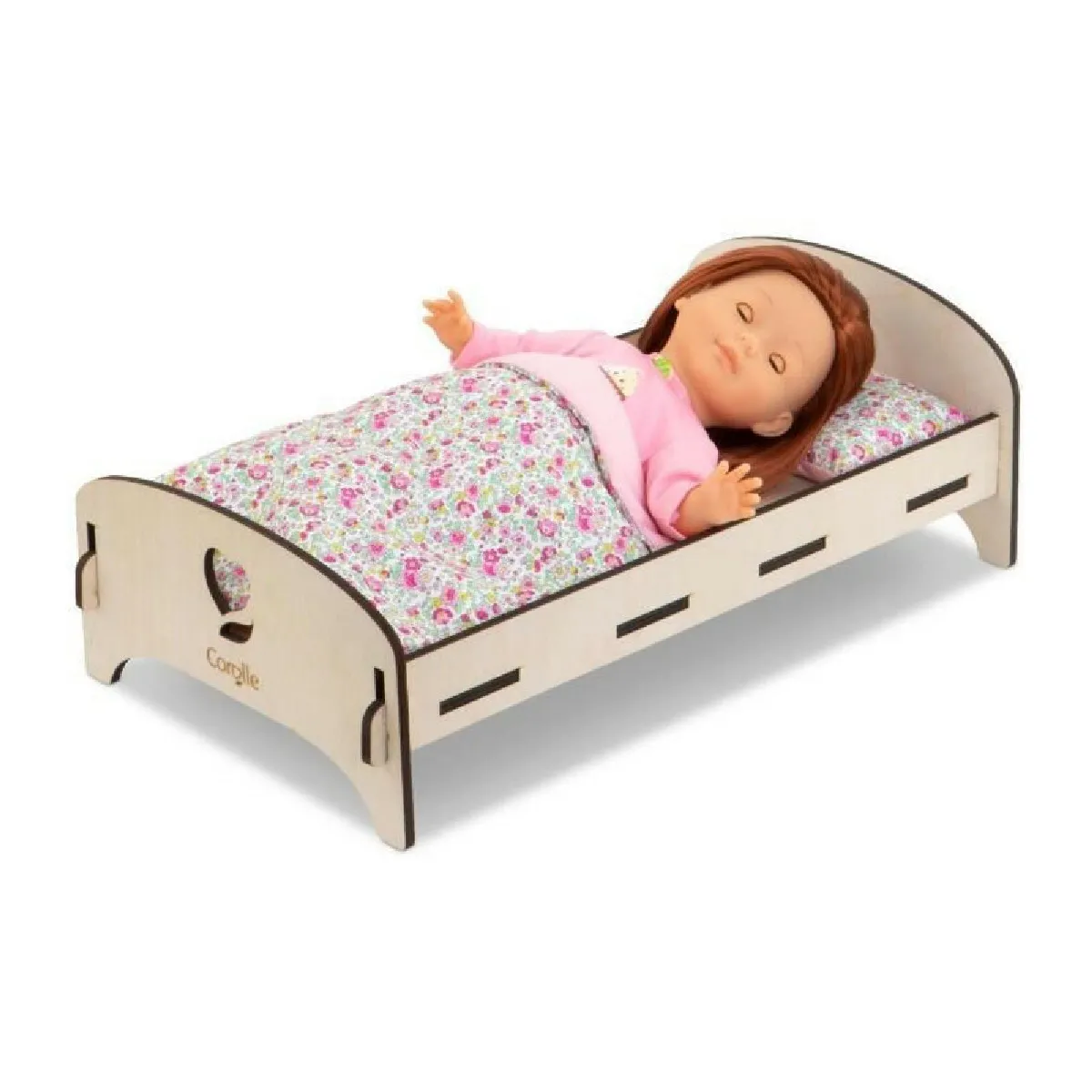 COROLLE - Lit en bois - accessoire - pour poupon et poupée 30 et 36 cm - des 3 ans