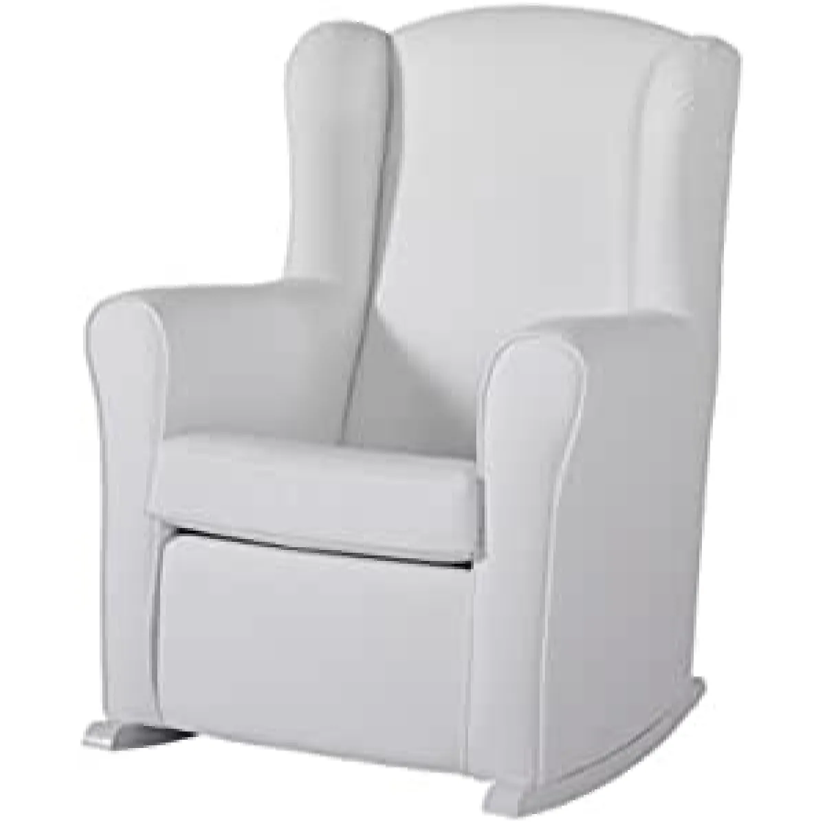 Fauteuil À Bascule Lactancia Nanny Blanc Simili Cuir blanc