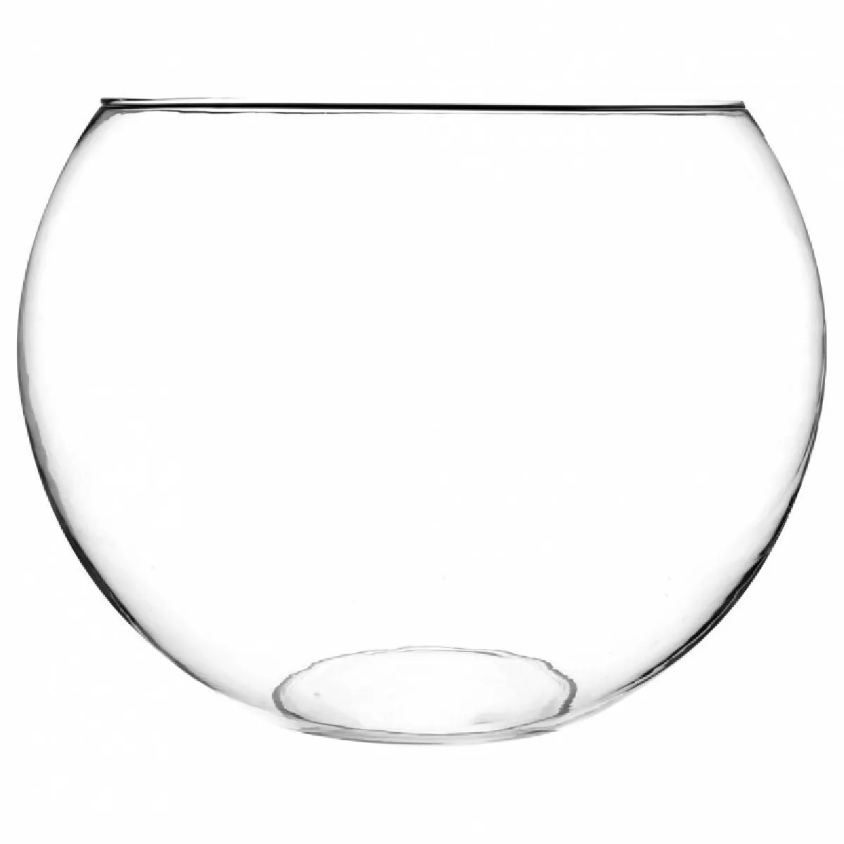 Vase en Verre Boule 30cm Transparent