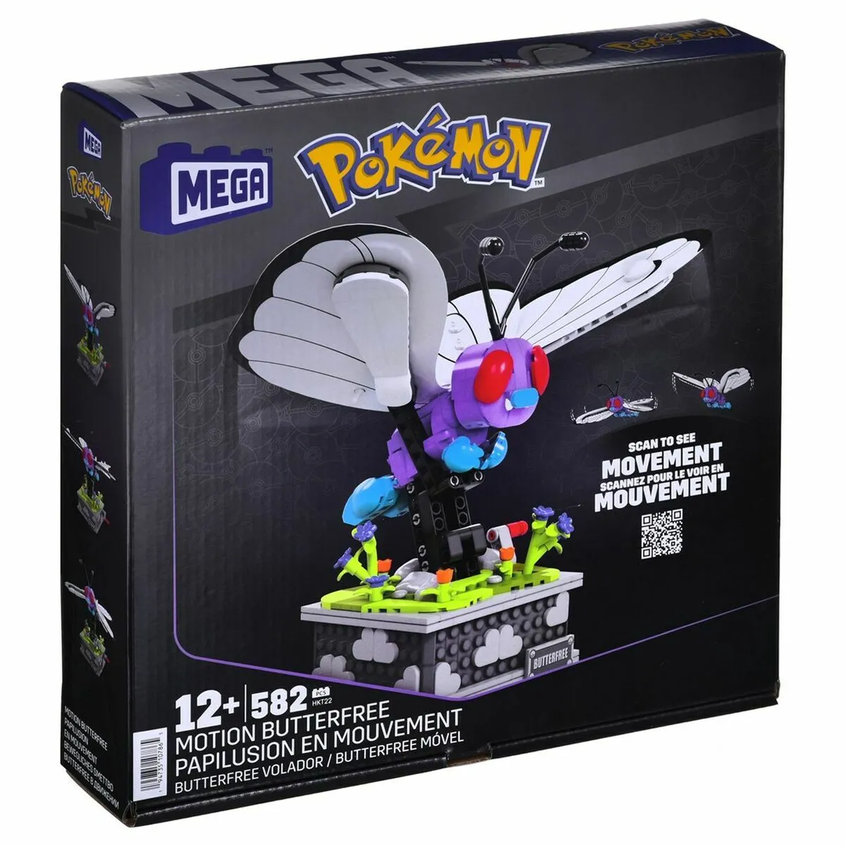 Set de construction Mattel POKEMON BUTTERFREE Multicouleur Pourpre