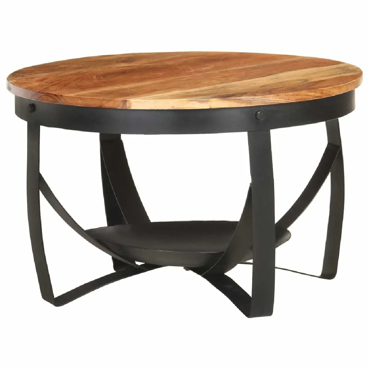 Tabls basse,Table Console pour salon Ø68x43 cm Bois d'acacia solide -MN76129