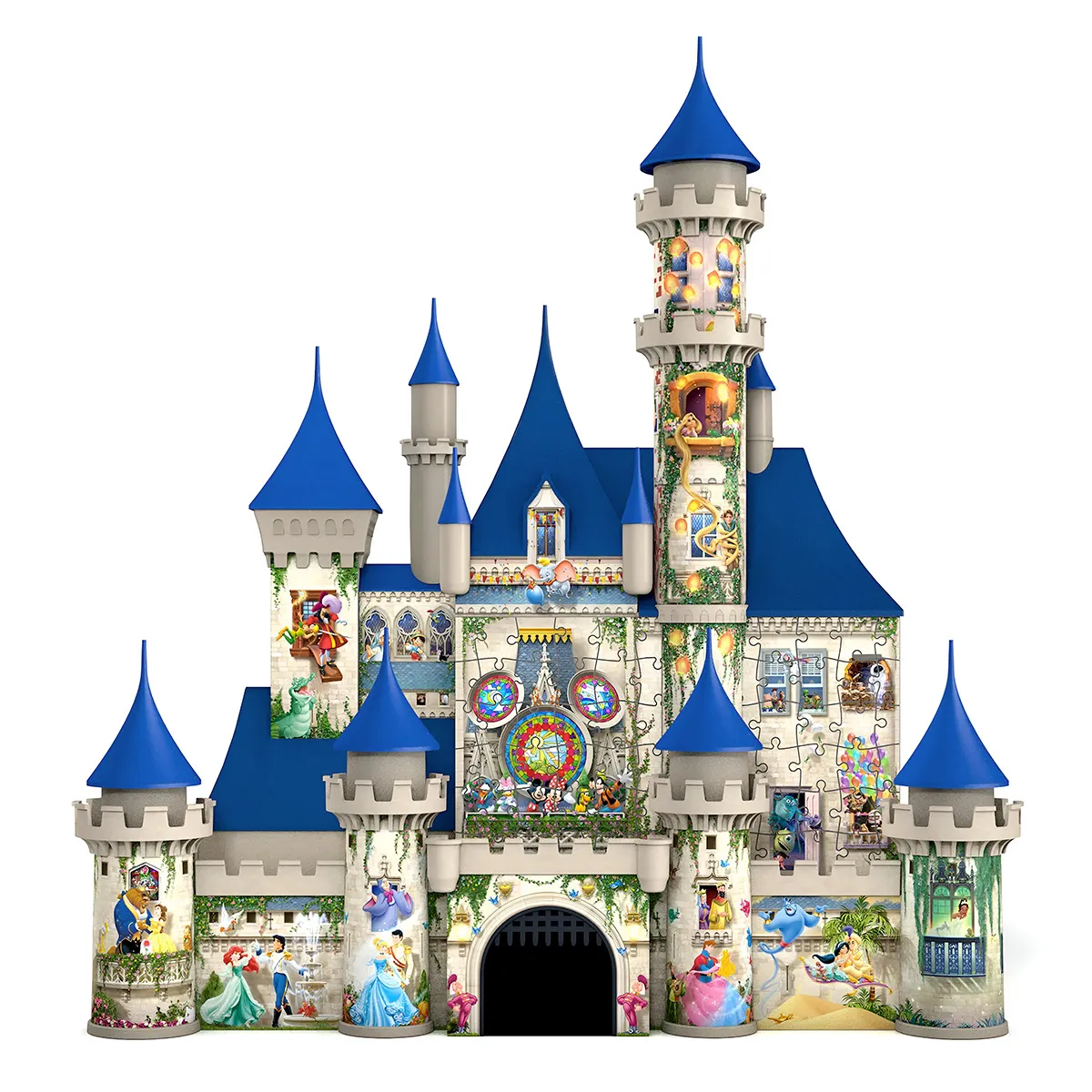 Ravensburger Puzzle 3D Building 216 Pièces Numérotées à Assembler Château de Disney Multicolore