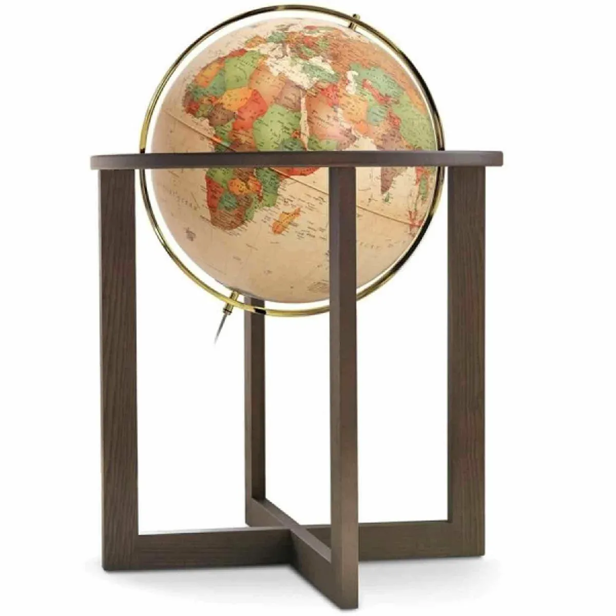 Globe terrestre lumineux sur pied Ø 50 cm - Cross Antique