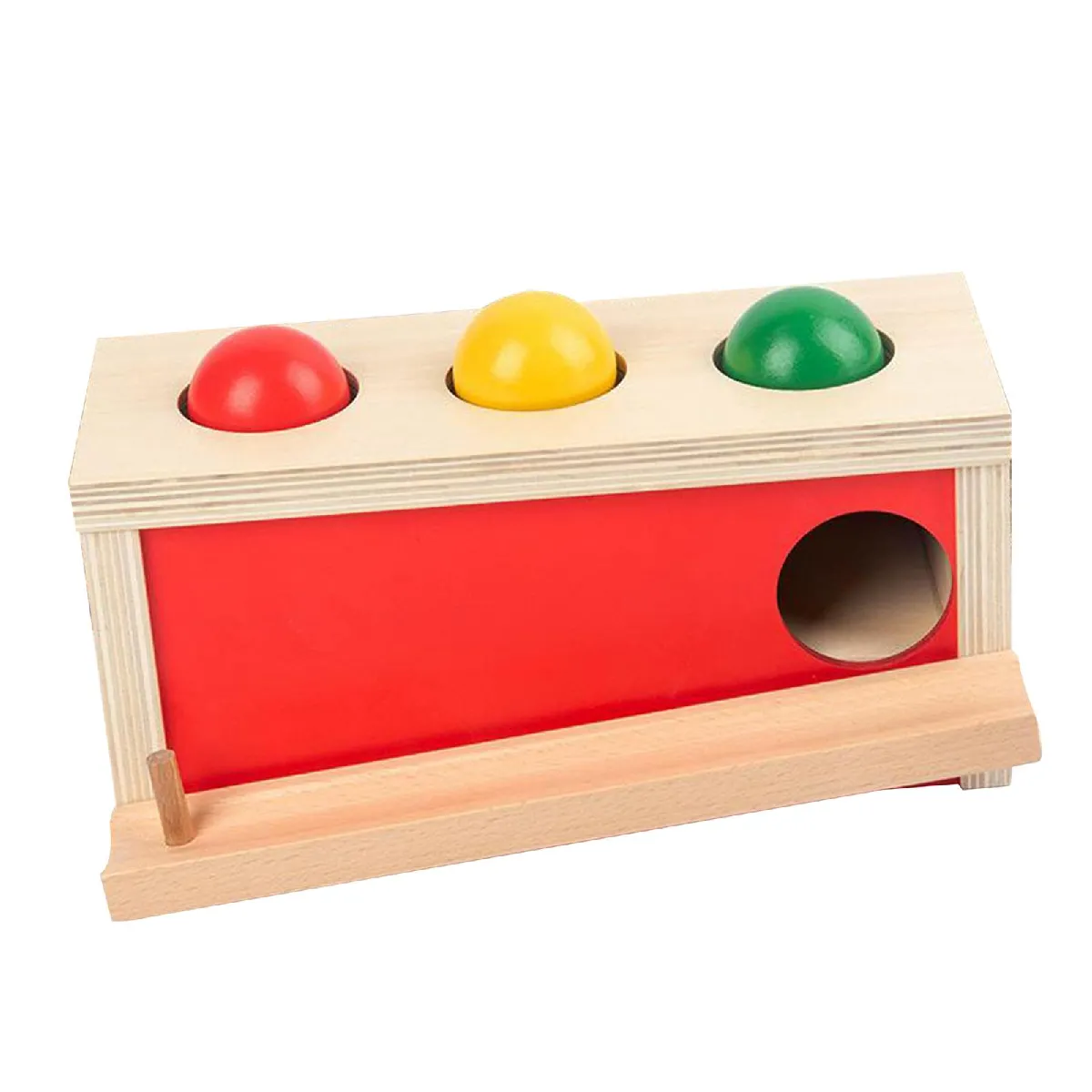 Montessori Permanence de L'objet Boîte Infantile Développement Ball Drop Jouets pour Bébés 6-12 Mois jusqu'à 1 Année vieux En Bois L'éducation