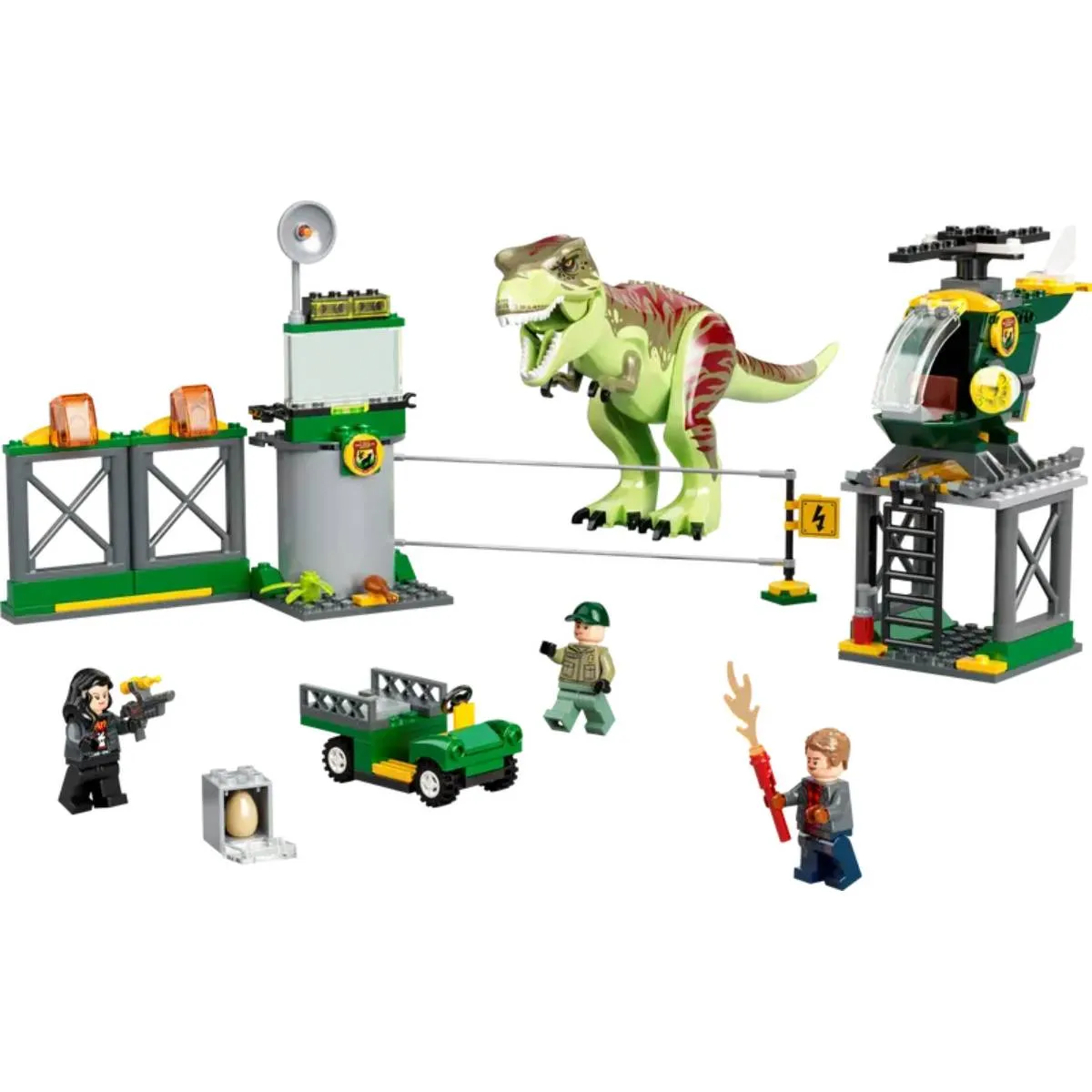 Lego 76944 Jurassic World L'évasion du Dinosaure T-Rex Multicolore