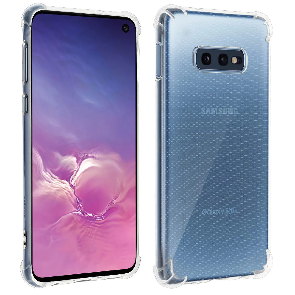 Coque Samsung Galaxy S10e Protection antichoc Coins renforcés Transparent