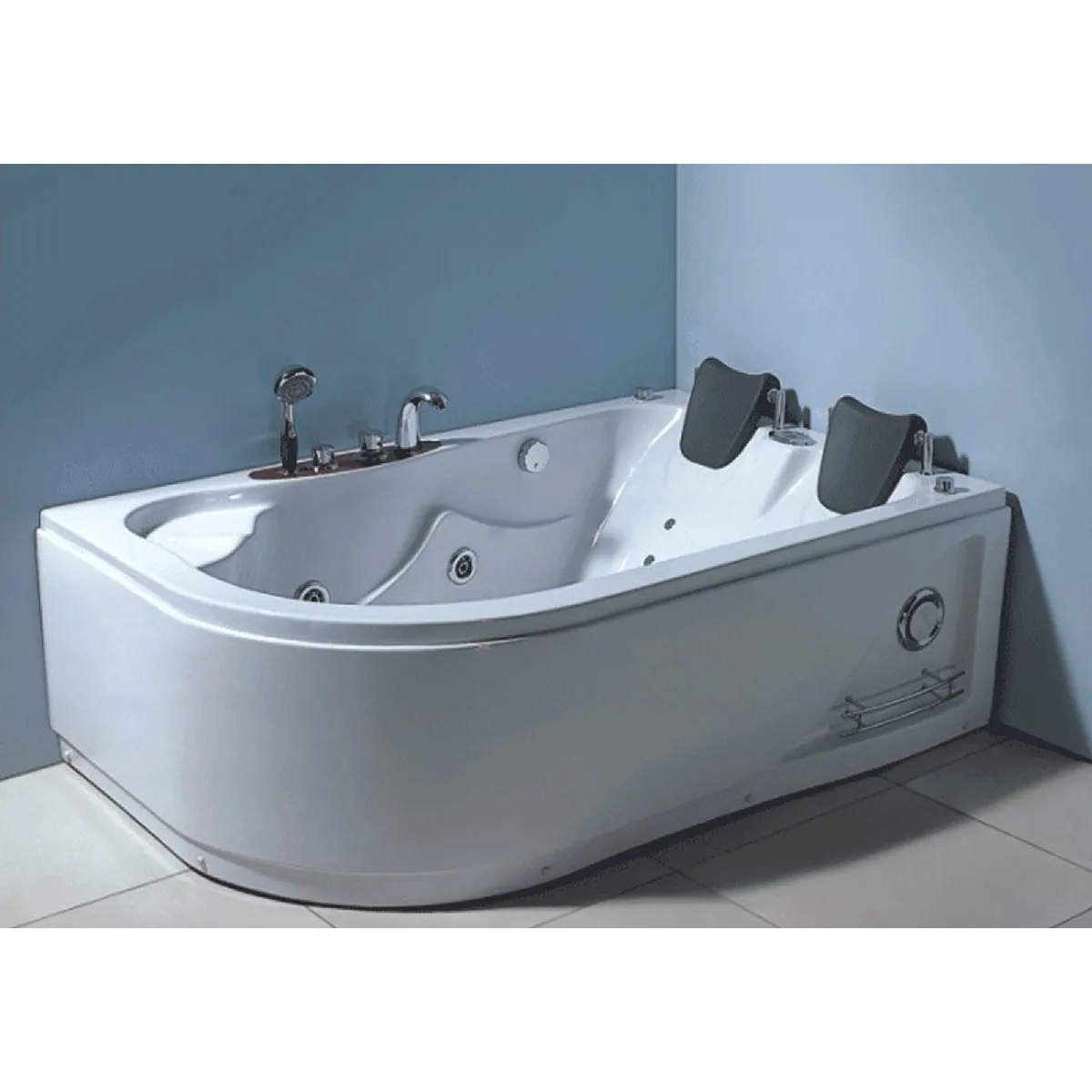 BAIGNOIRE BALNEO MASSANTE Varadero 170 X 115 cm BAIGNOIRE D'ANGLE BAIN TOURBILLON - 2 PERSONNES