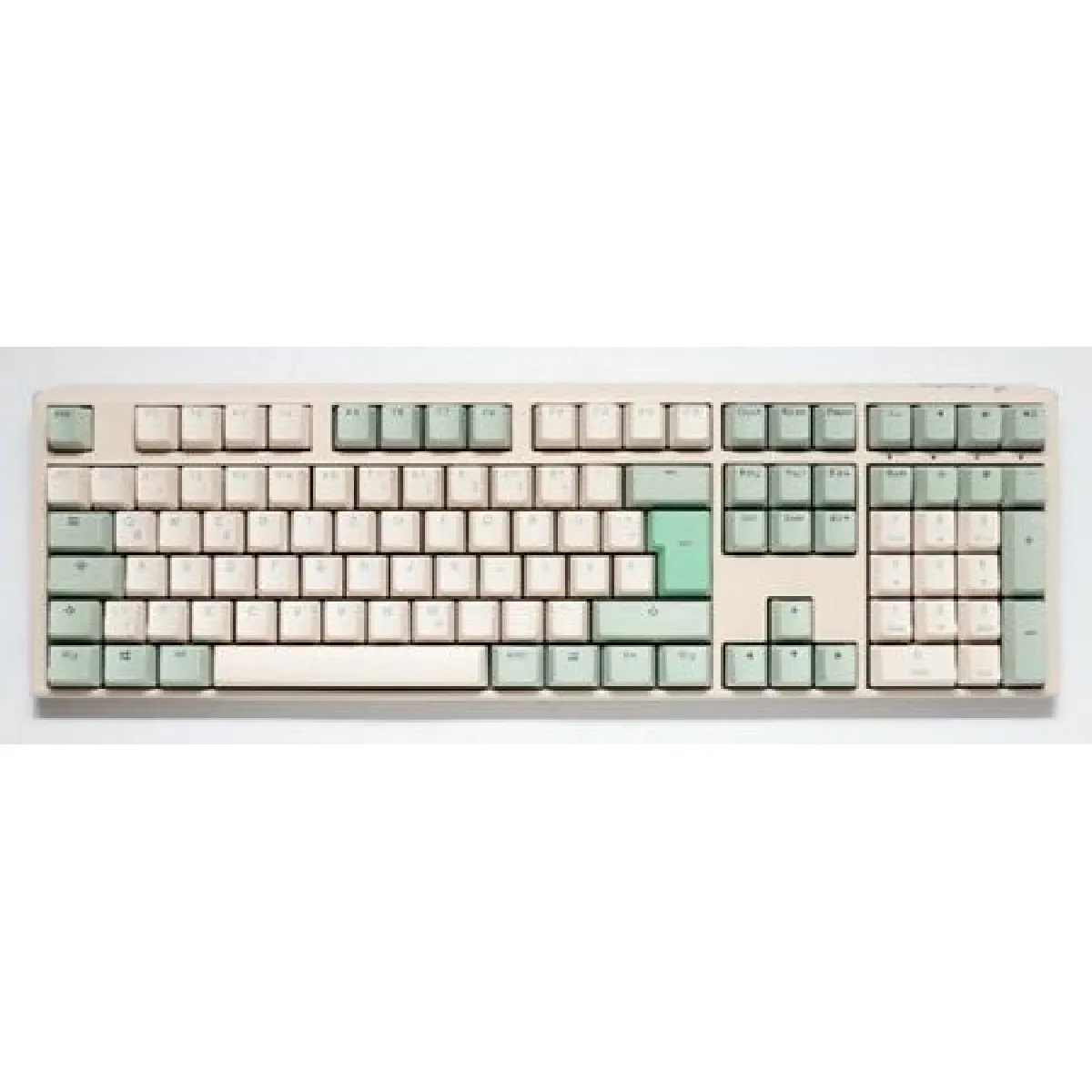 Jeu de 109 clés + 10 Ducky supplémentaires Pbt Doubleshot Matcha Pt