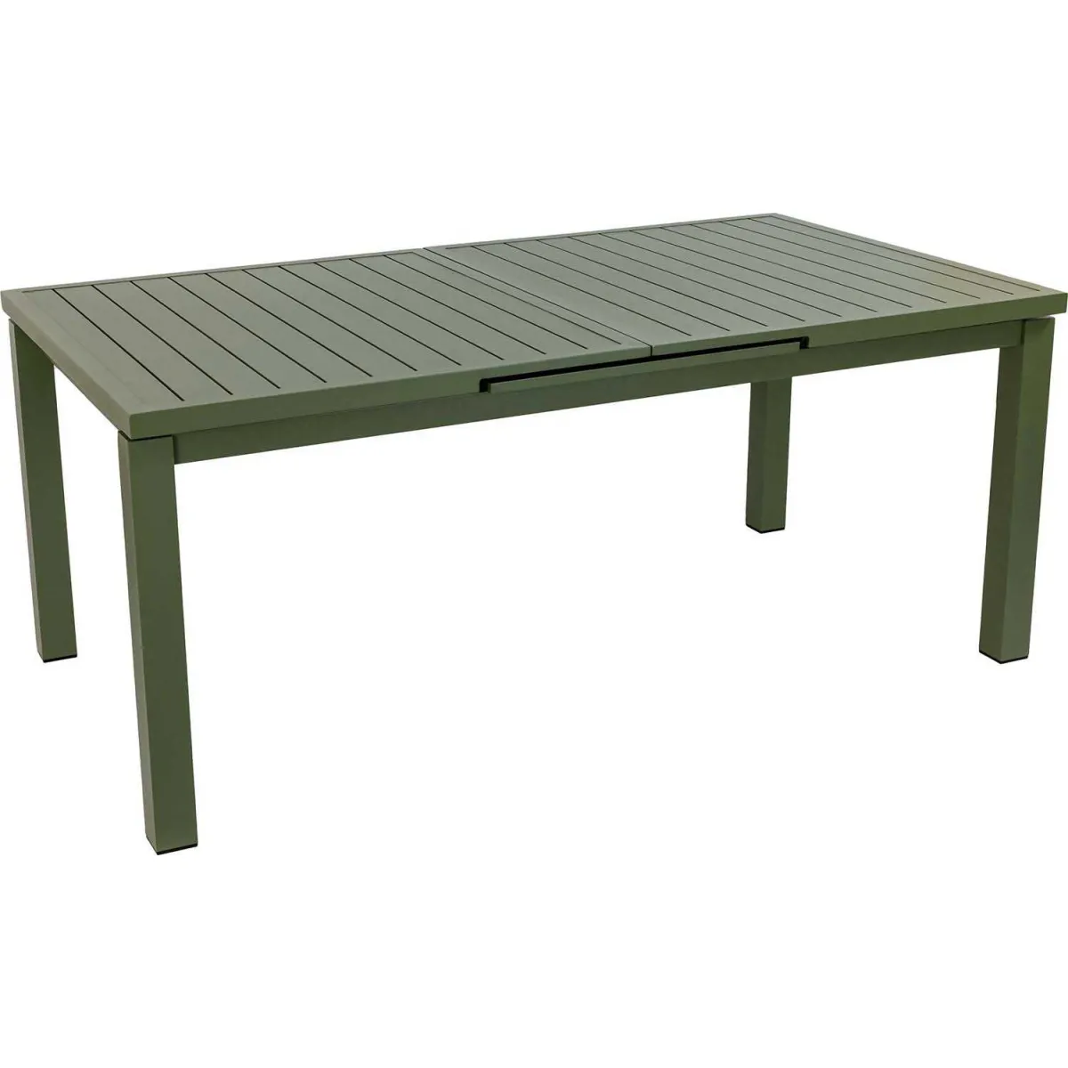 Table en aluminium extensible 8 à 10 personnes Santorin kaki.