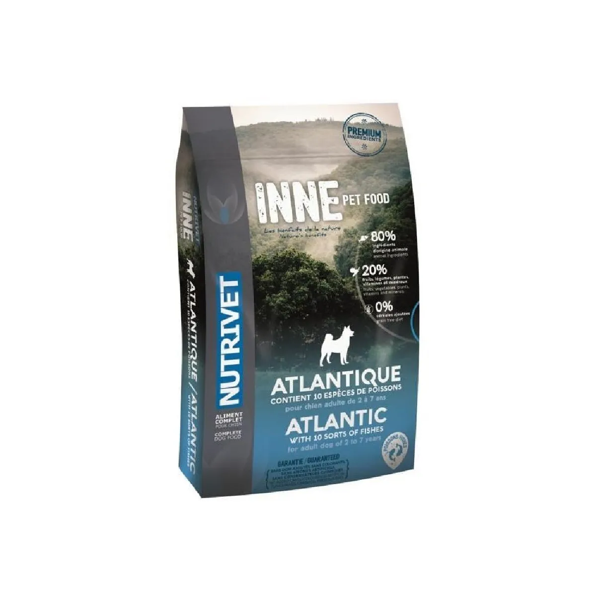 NUTRIVET Croquettes au poisson Inne Atlantique - Pour chien adulte - 12 kg