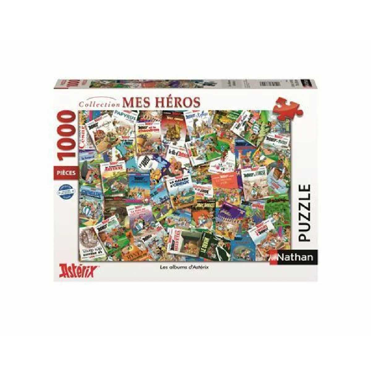 Nathan - Puzzle 1000 pièces - Les albums d'Astérix - Adultes et enfants dès 12 ans - Puzzle de qualité supérieure - Encastrement parfait - Collection Mes Héros - Aventure - 87825