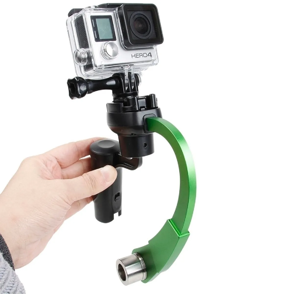 Stabilisateur vert pour GoPro HERO4 / 3 + / 3 spécial Bow Type Balancer Selfie Bâton Monopode Mini Trépied