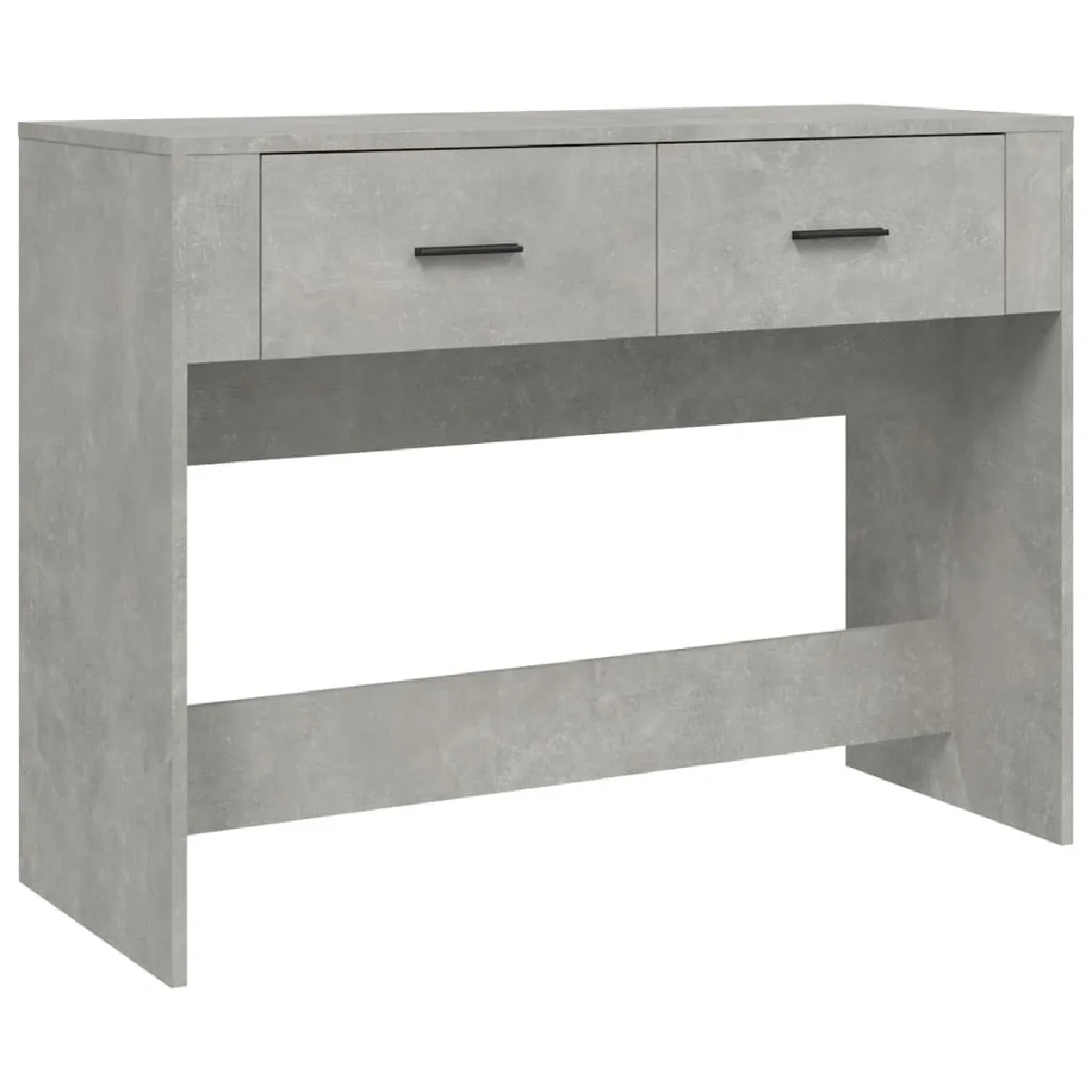 Table console - Meuble d'entrée - Table d'appoint Gris béton 100x39x75 cm Bois d'ingénierie -GKD79767