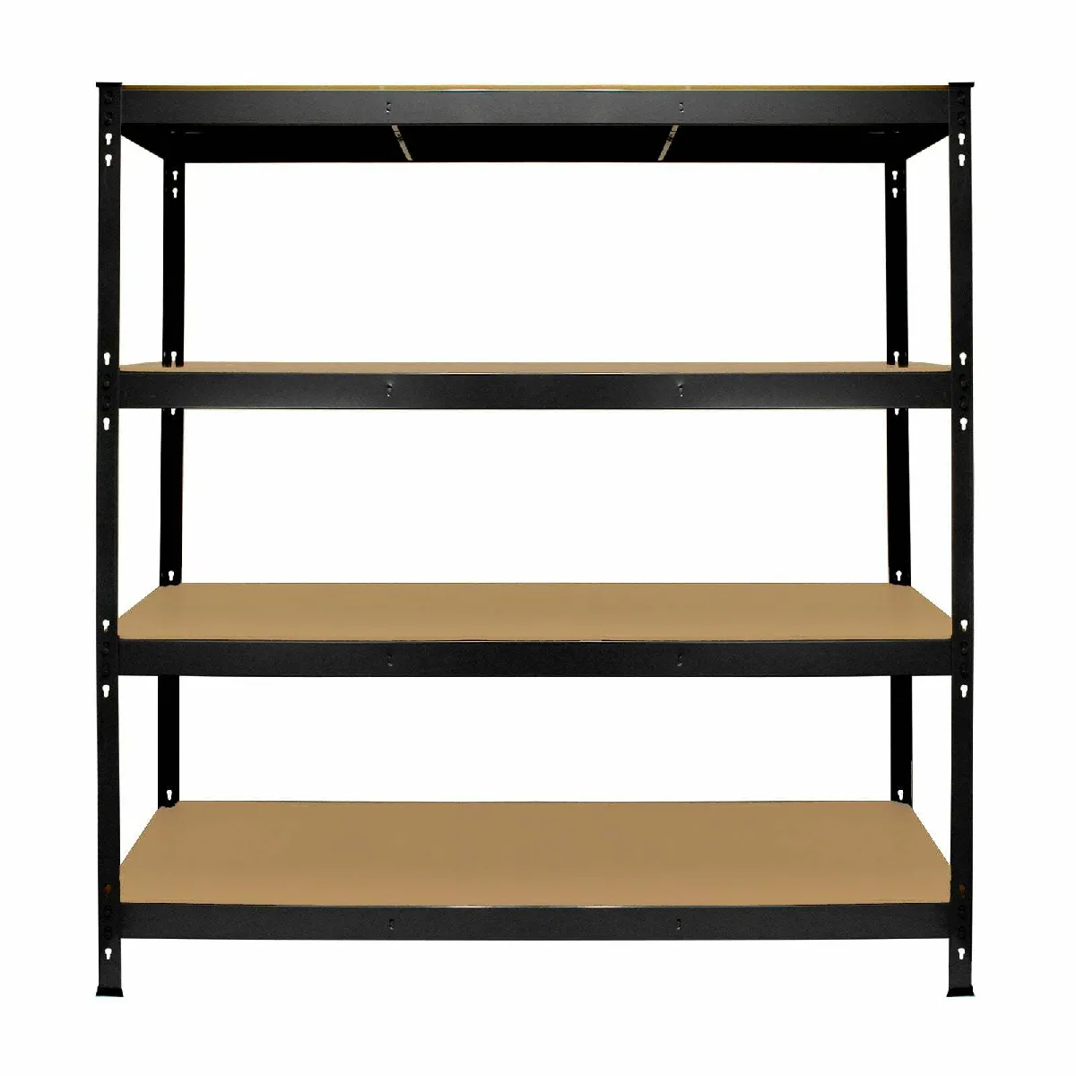 Monster Racking Rayonnage robuste Q-Rax Monster à étagères pour garage, 360 kg/étagère, 160cm x 60cm x 160cm, Noir