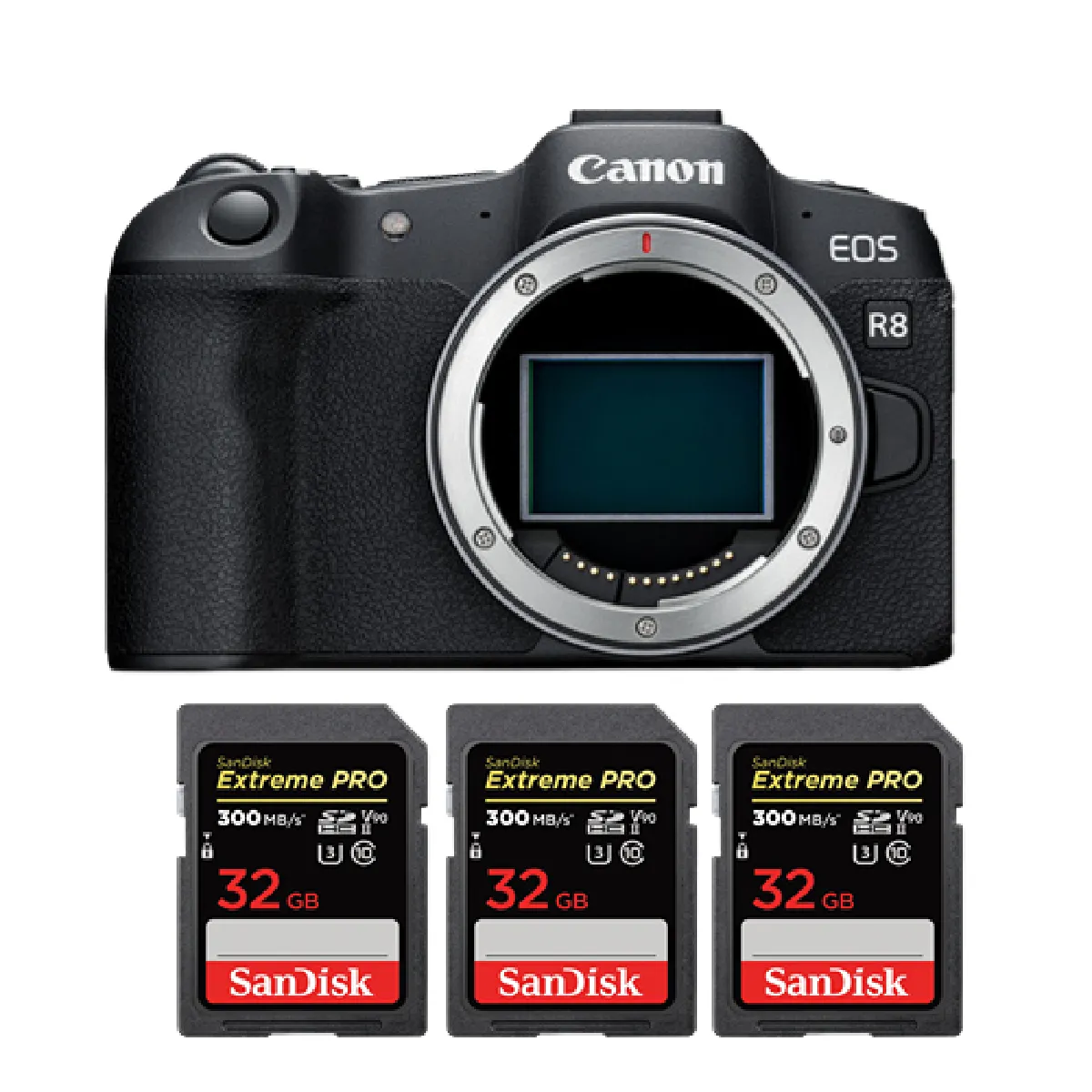 canon-eos-r8-body-sandisk-32gb-extreme-pro-sdhc-ush-ii-4k-u3-300mb-s-3pcs-0603765651373