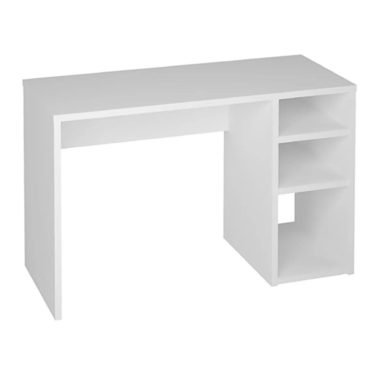 Bureau coloris blanc - Hauteur 75 x Longueur 120 x Profondeur 50 cm