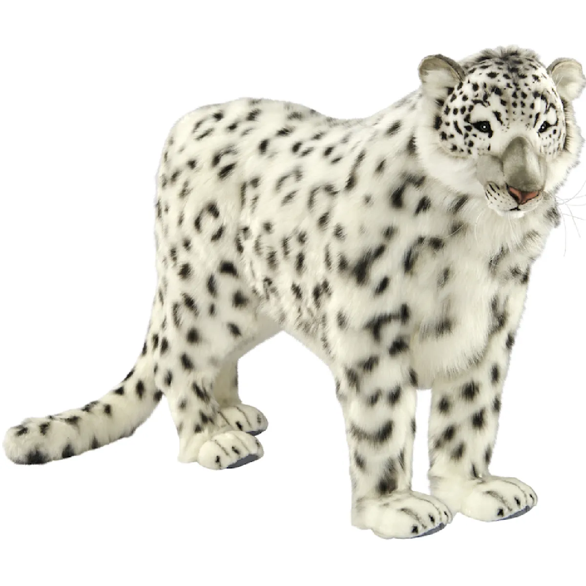 Hansa Peluche Geante Leopard des Neiges 95 cm H et 122 cm L