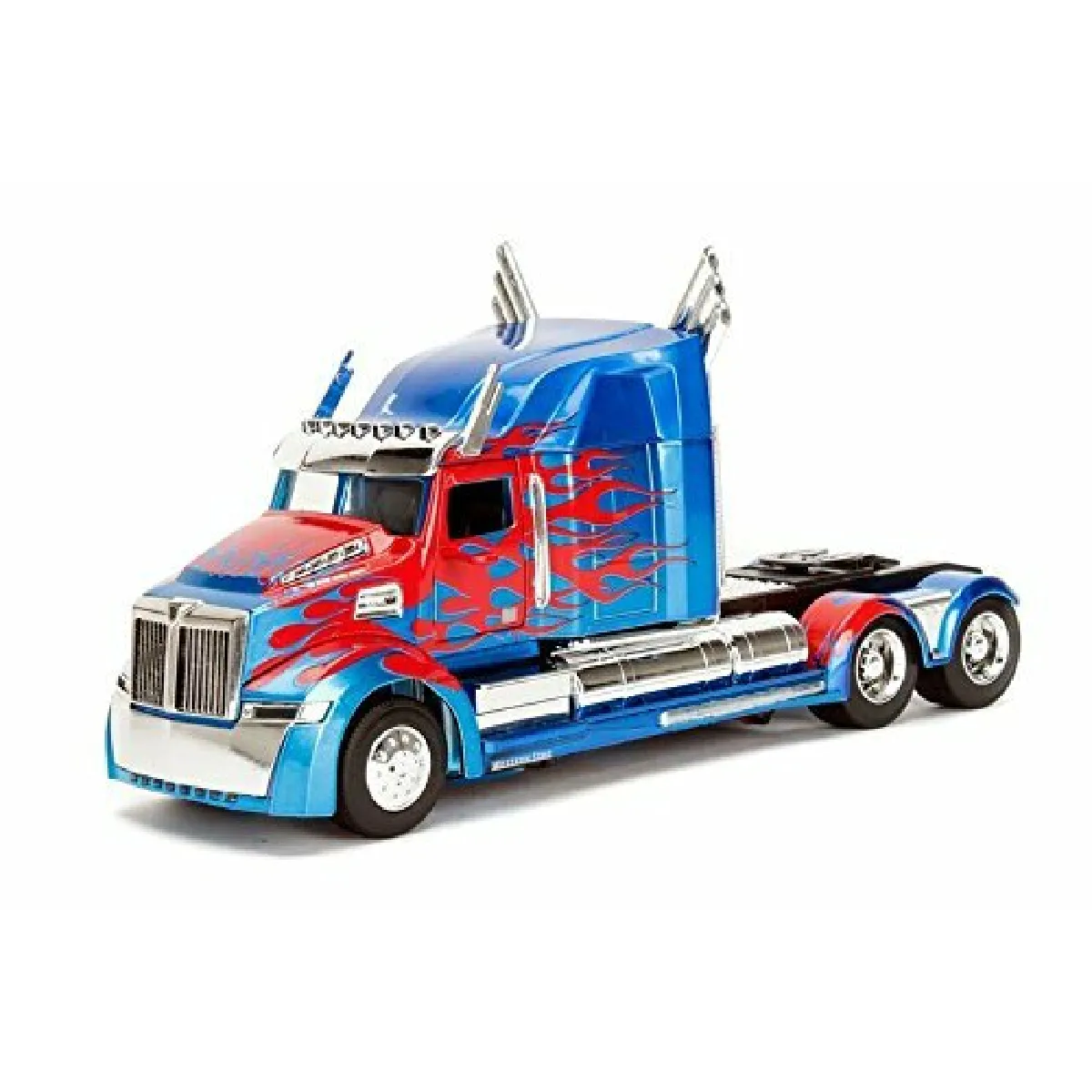 Jada Toys Metals Transformers Optimus Prime 1:24 Diecast VAhicule Bleu et Rouge