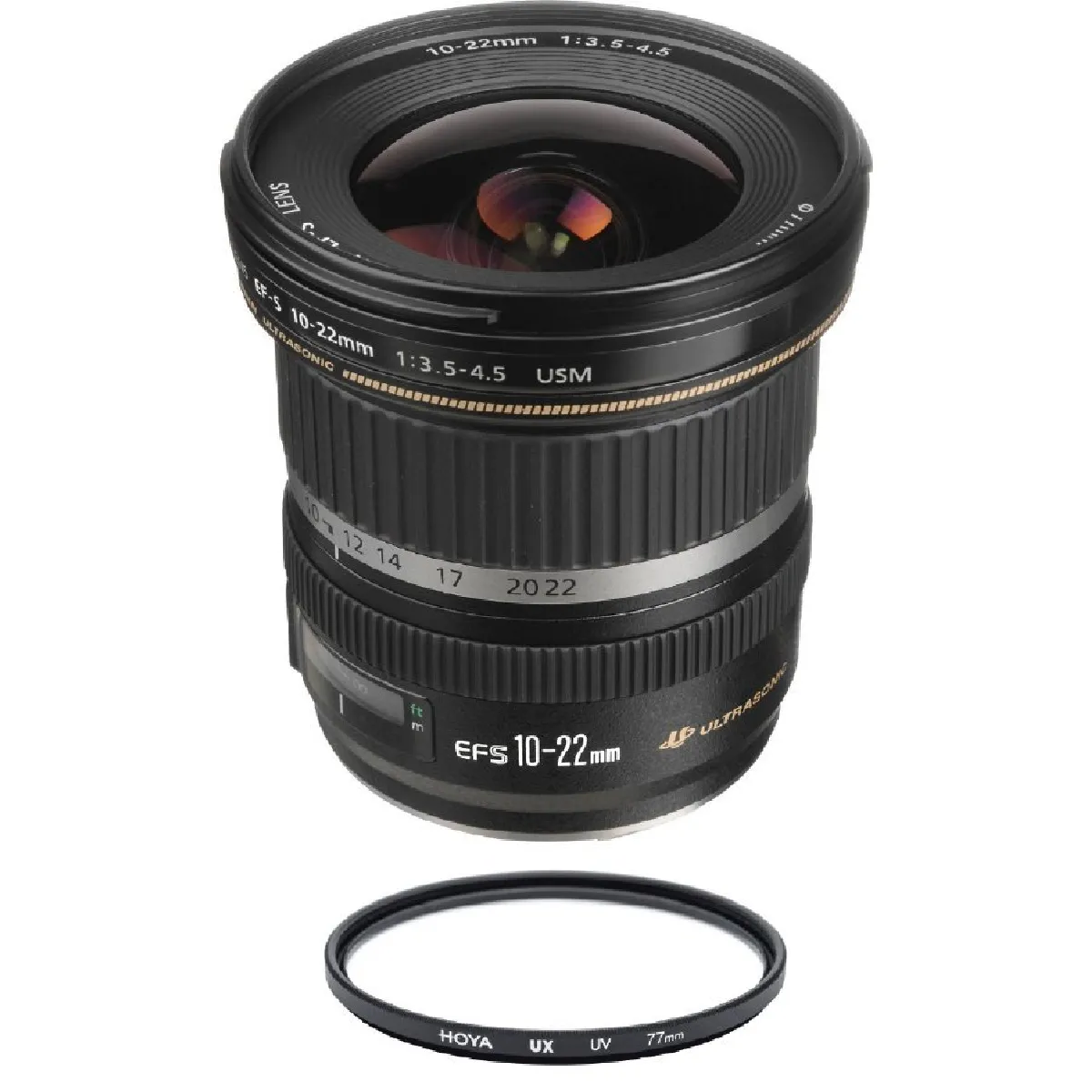 CANON EF-S 10-22mm F3.5-4.5 USM + HOYA UX UV 77mm Filter