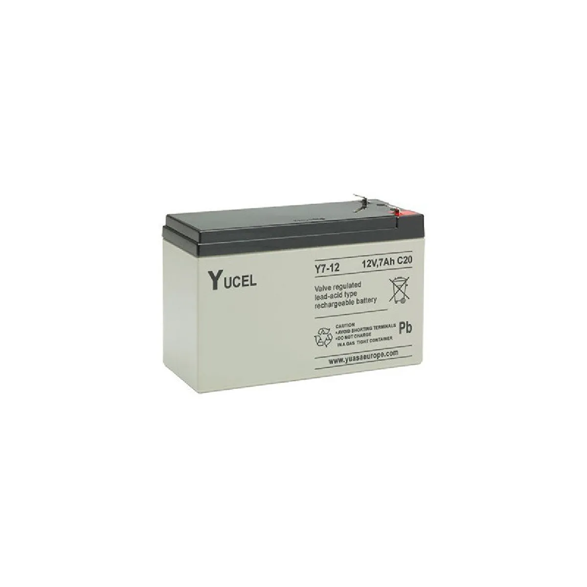 Batterie plomb étanche Y7-12 Yuasa Yucel 12v 7ah