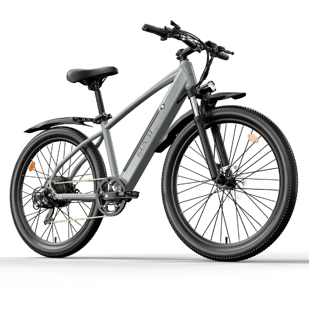 GUNAI GN27 27.5" VTT électrique avec Capteur de Couple 48V 750W 10,4Ah Ebike - Gris